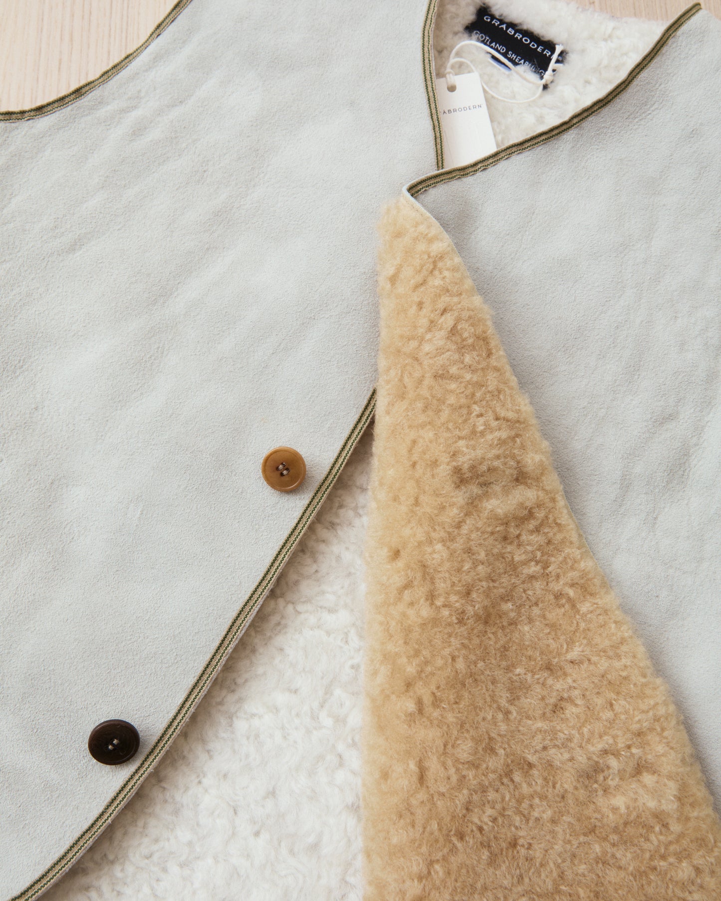 Gråbrodern Bjärges Vest Gotland Shearling Lot Nr G555-623-32