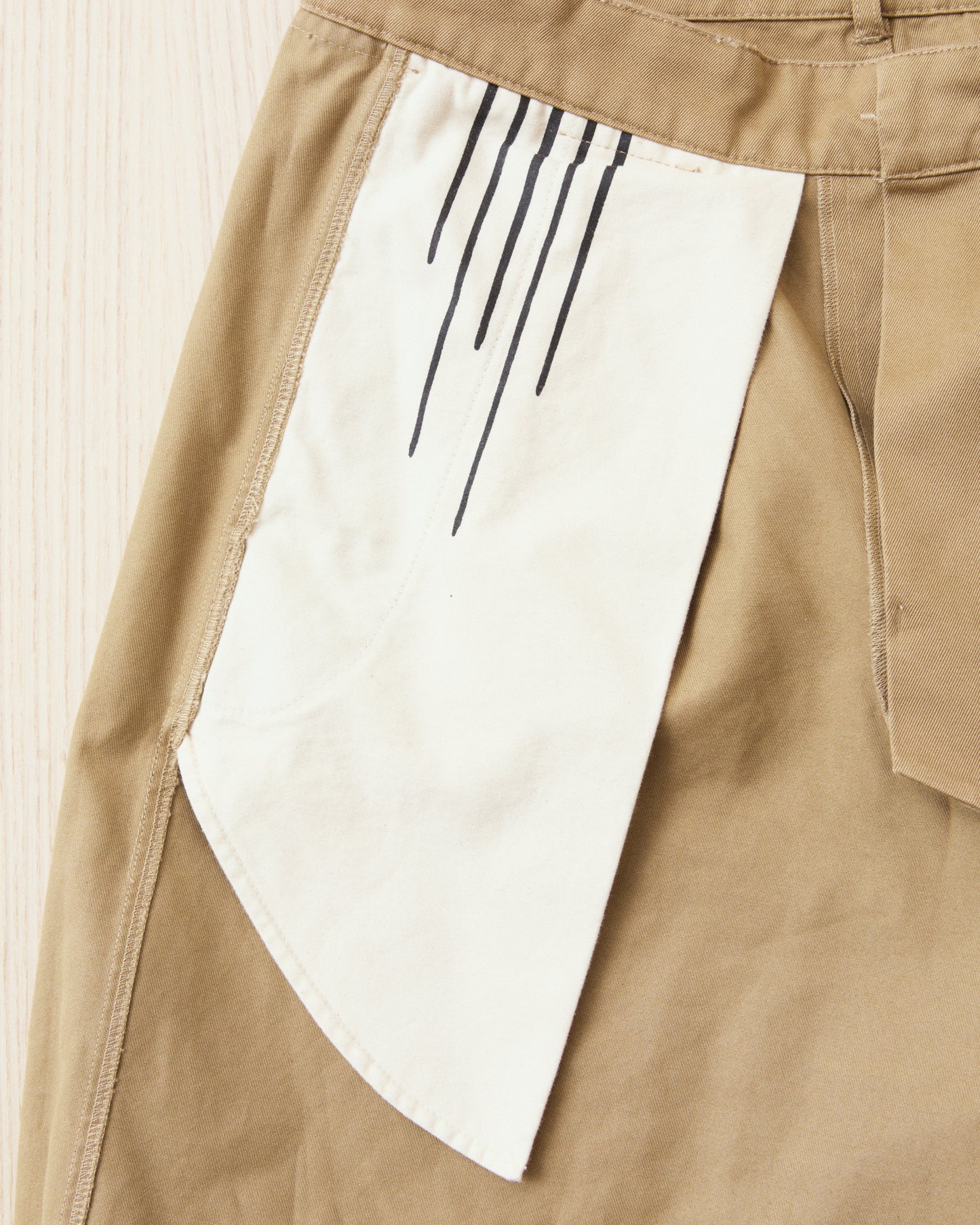 Gråbrodern Eke Pleat Relaxed Chino Italian Khaki Twill Light Rinse