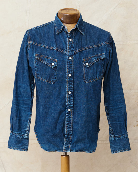 Second Hand TCB Jeans Ranchman Denim Shirt Size 40