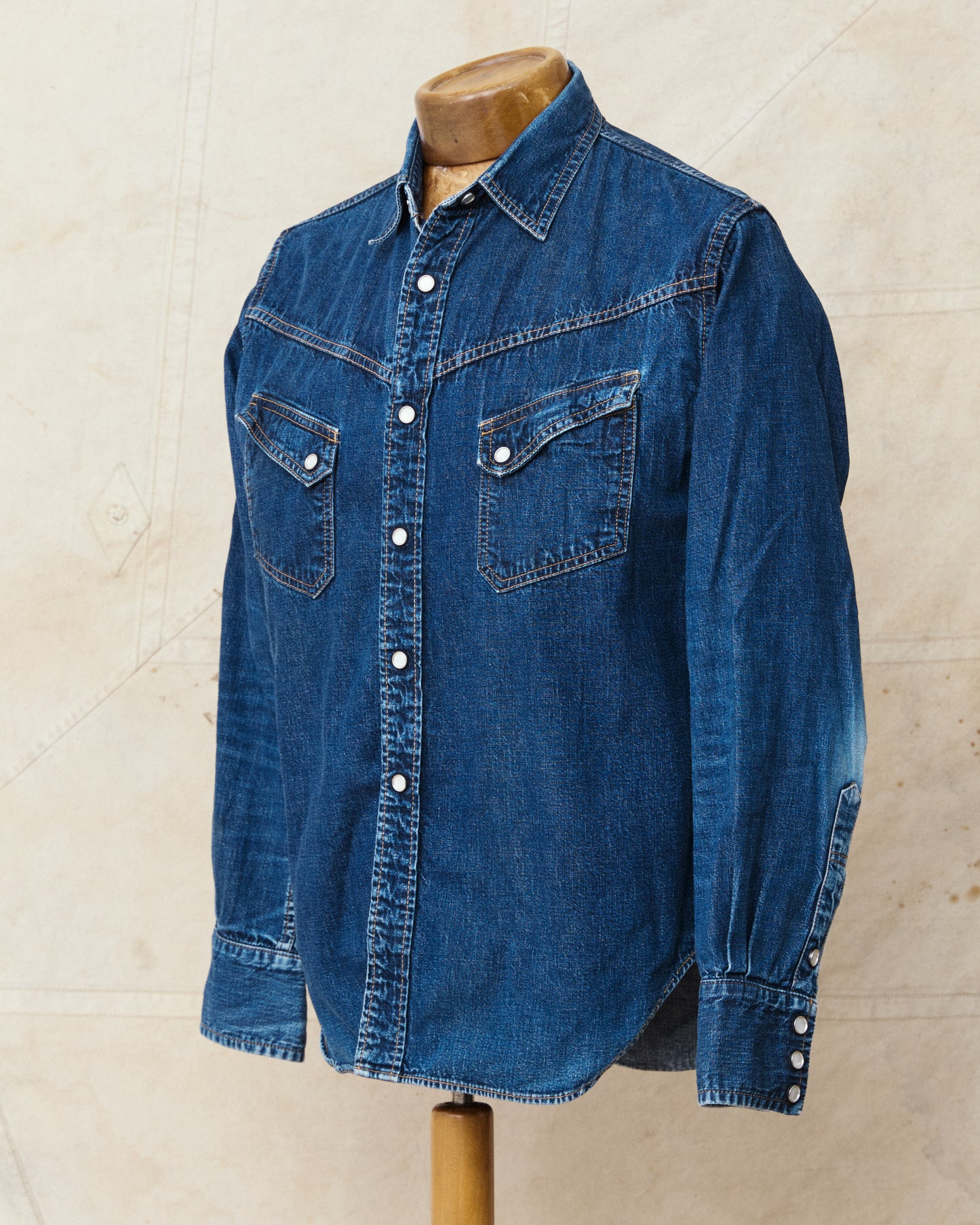 Second Hand TCB Jeans Ranchman Denim Shirt Size 40