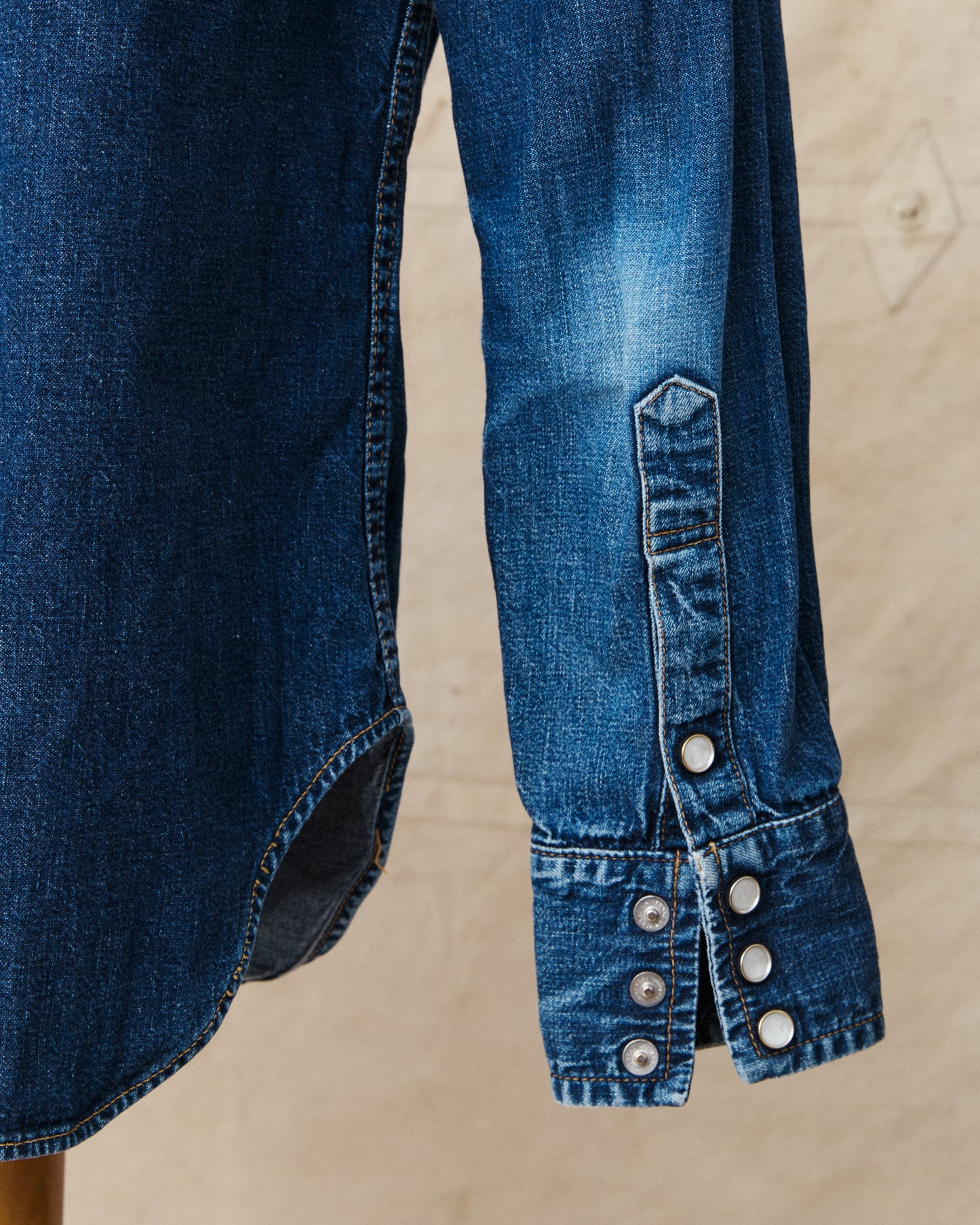 Second Hand TCB Jeans Ranchman Denim Shirt Size 40