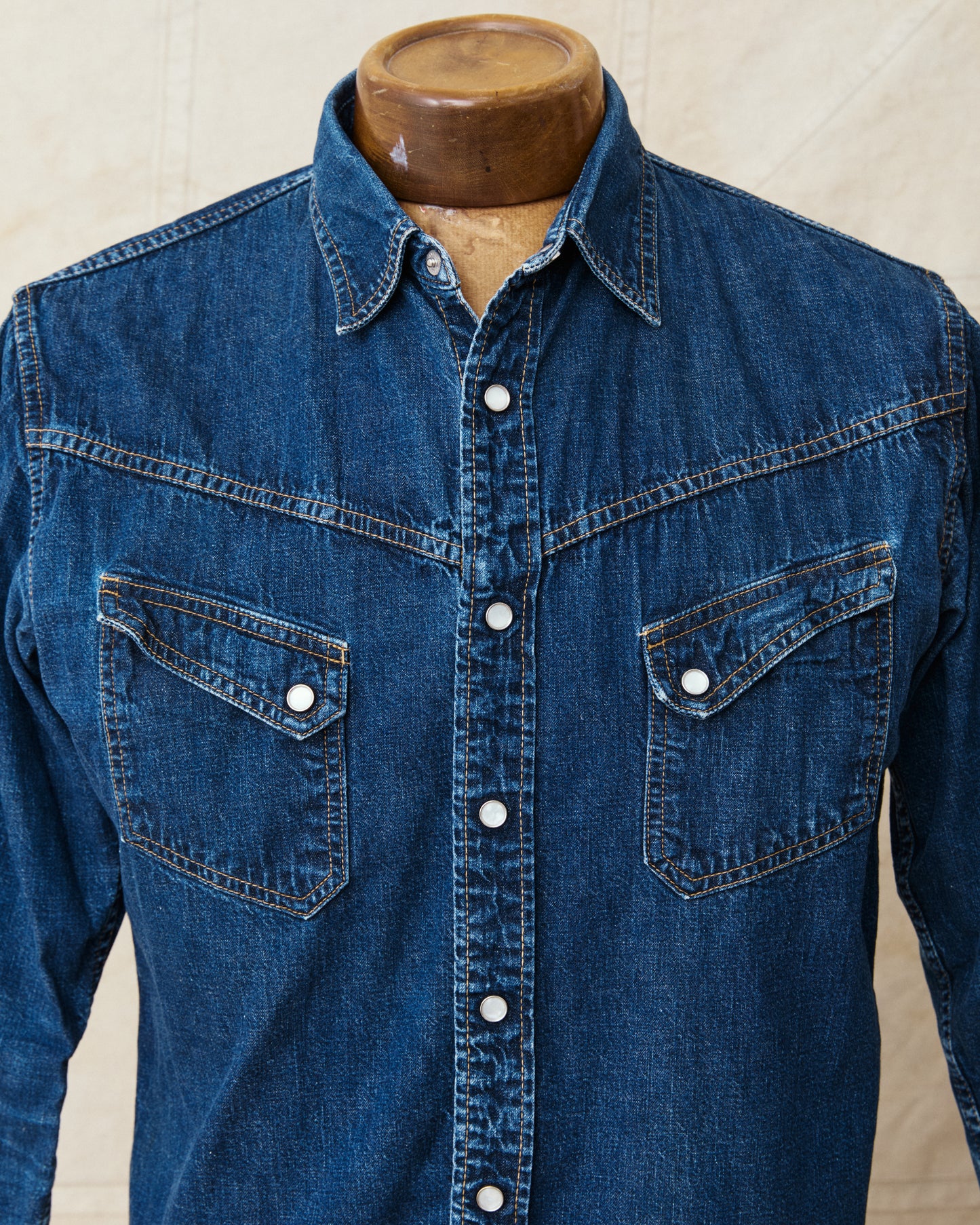 Second Hand TCB Jeans Ranchman Denim Shirt Size 40