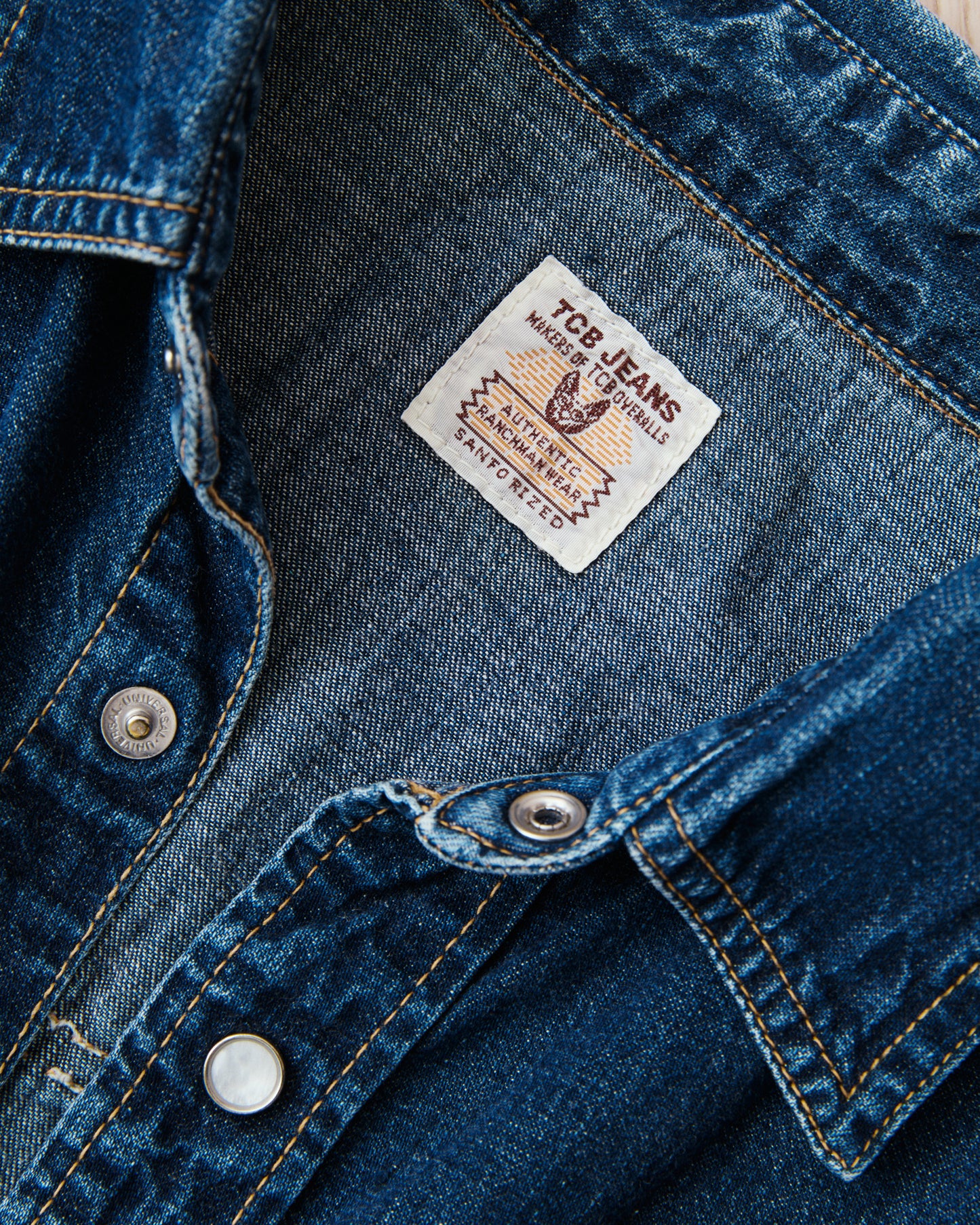 Second Hand TCB Jeans Ranchman Denim Shirt Size 40