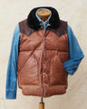 Vintage Rocky Mountain Featherbed Leather Down Vest Size 40