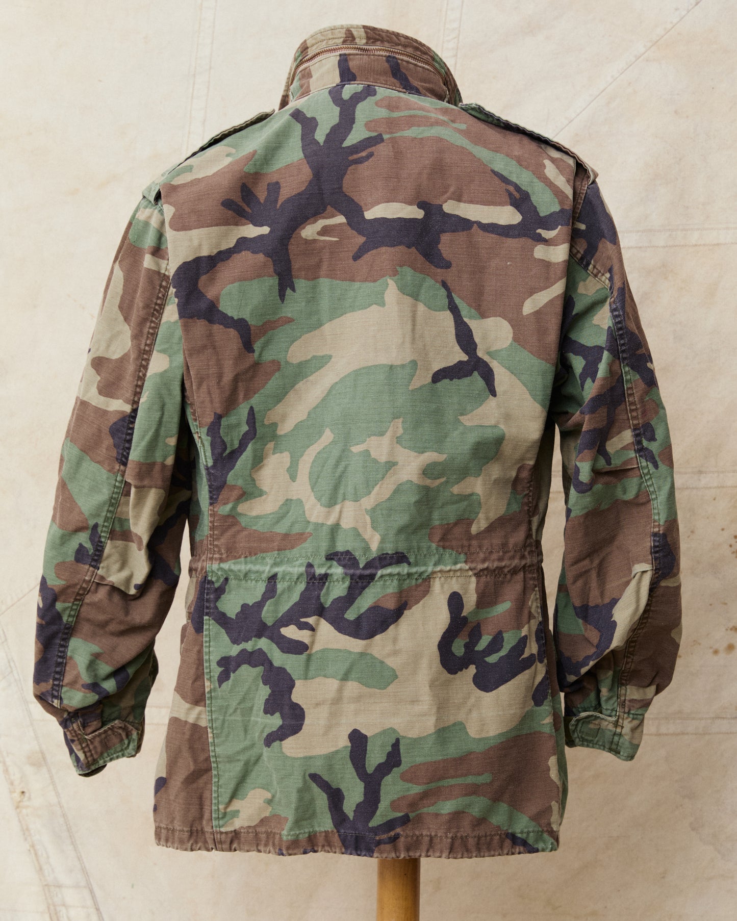 Vintage M-65 US Woodland Camo Army Field Jacket Size Small / Regular