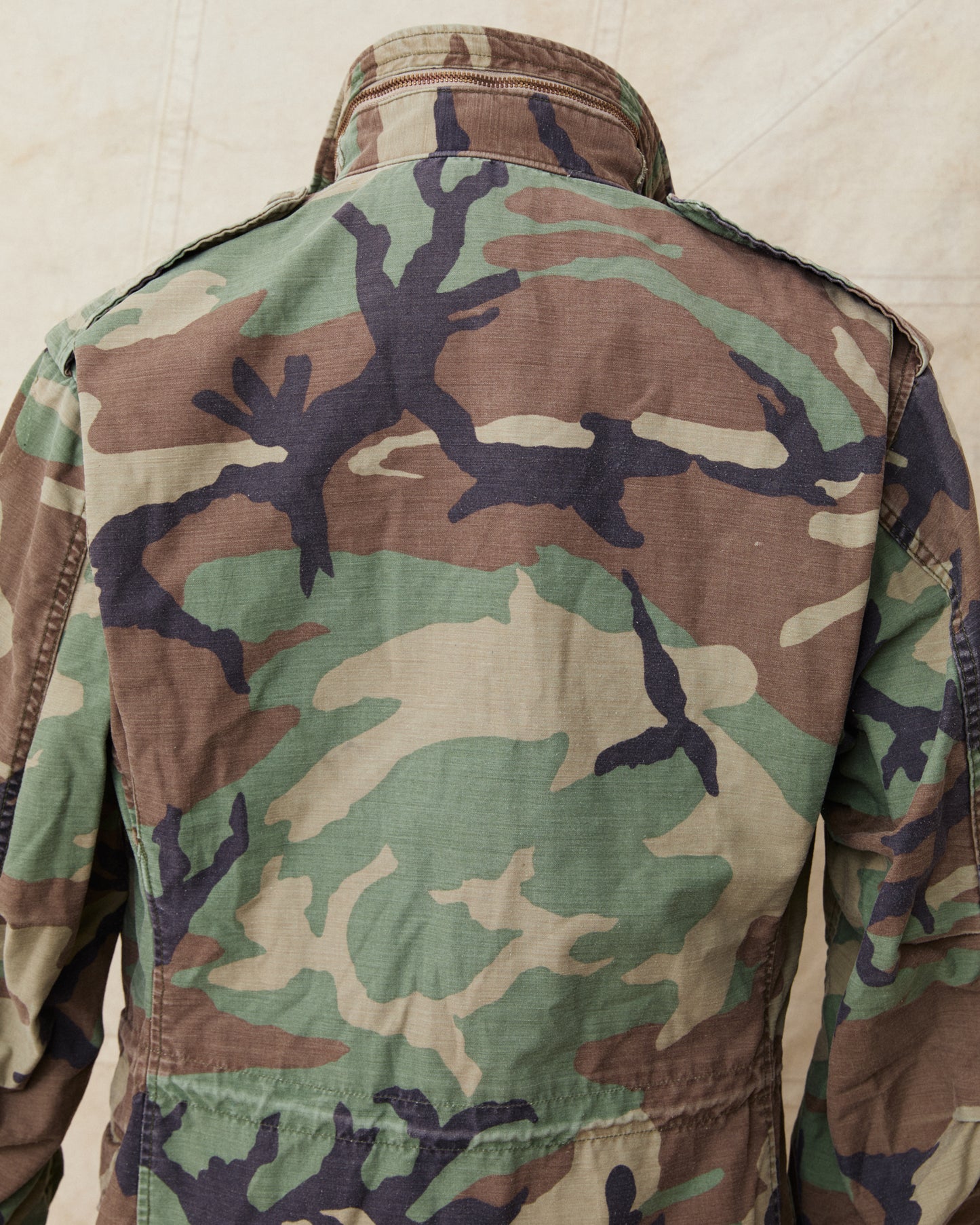 Vintage M-65 US Woodland Camo Army Field Jacket Size Small / Regular