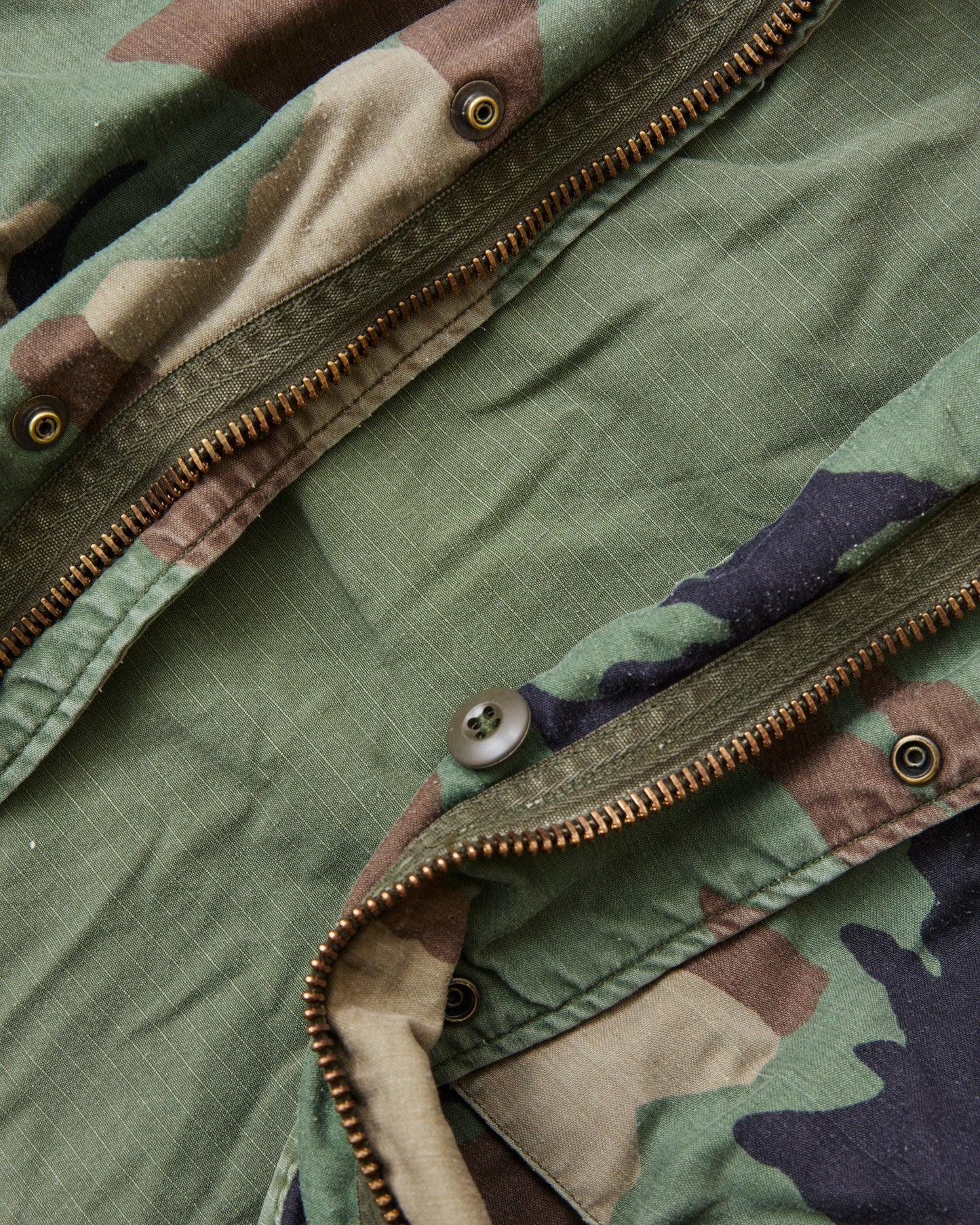 Vintage M-65 US Woodland Camo Army Field Jacket Size Small / Regular