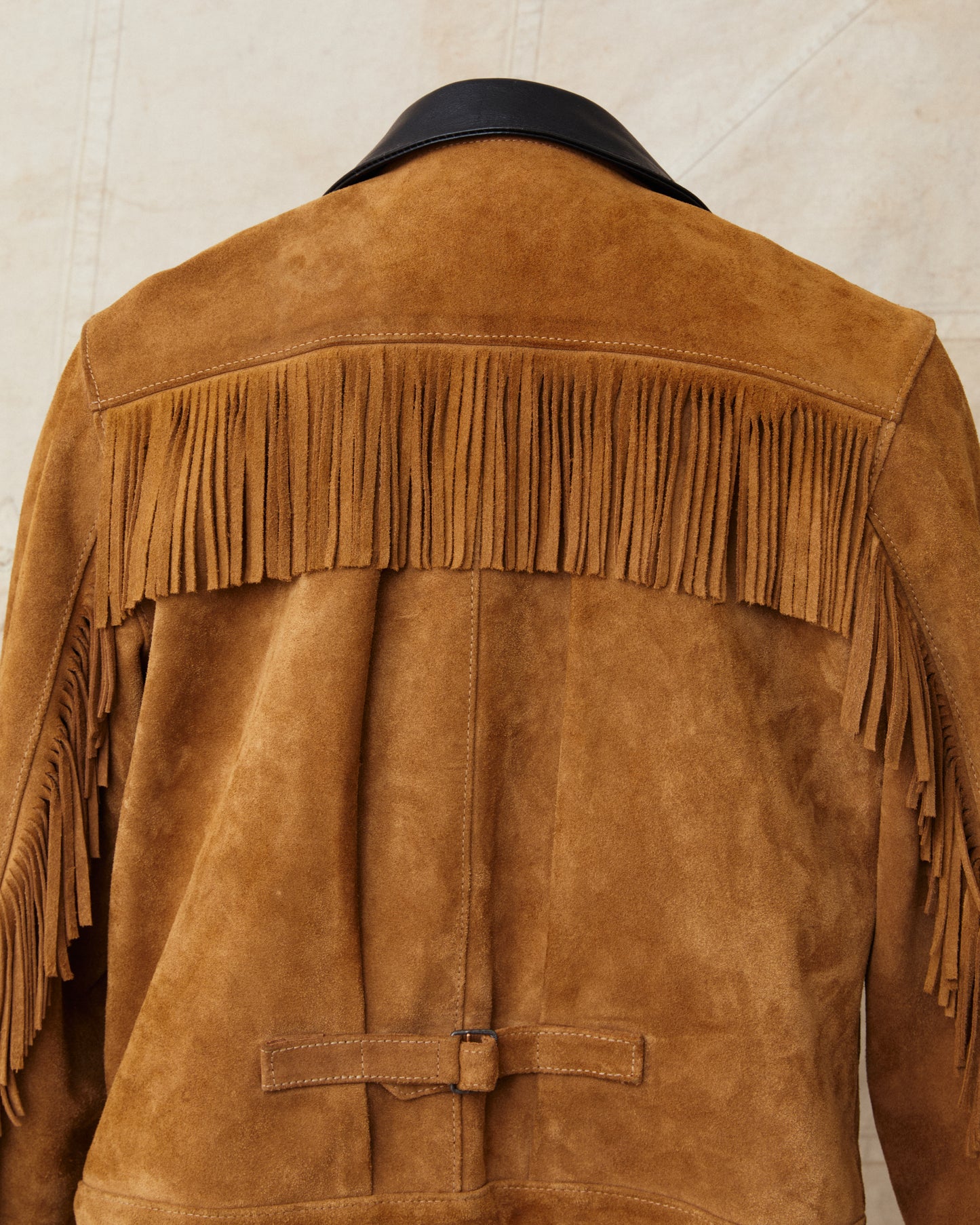 Second Hand Indigofera X Standard Strange Rolling Thunder Rough Out Leather Jacket