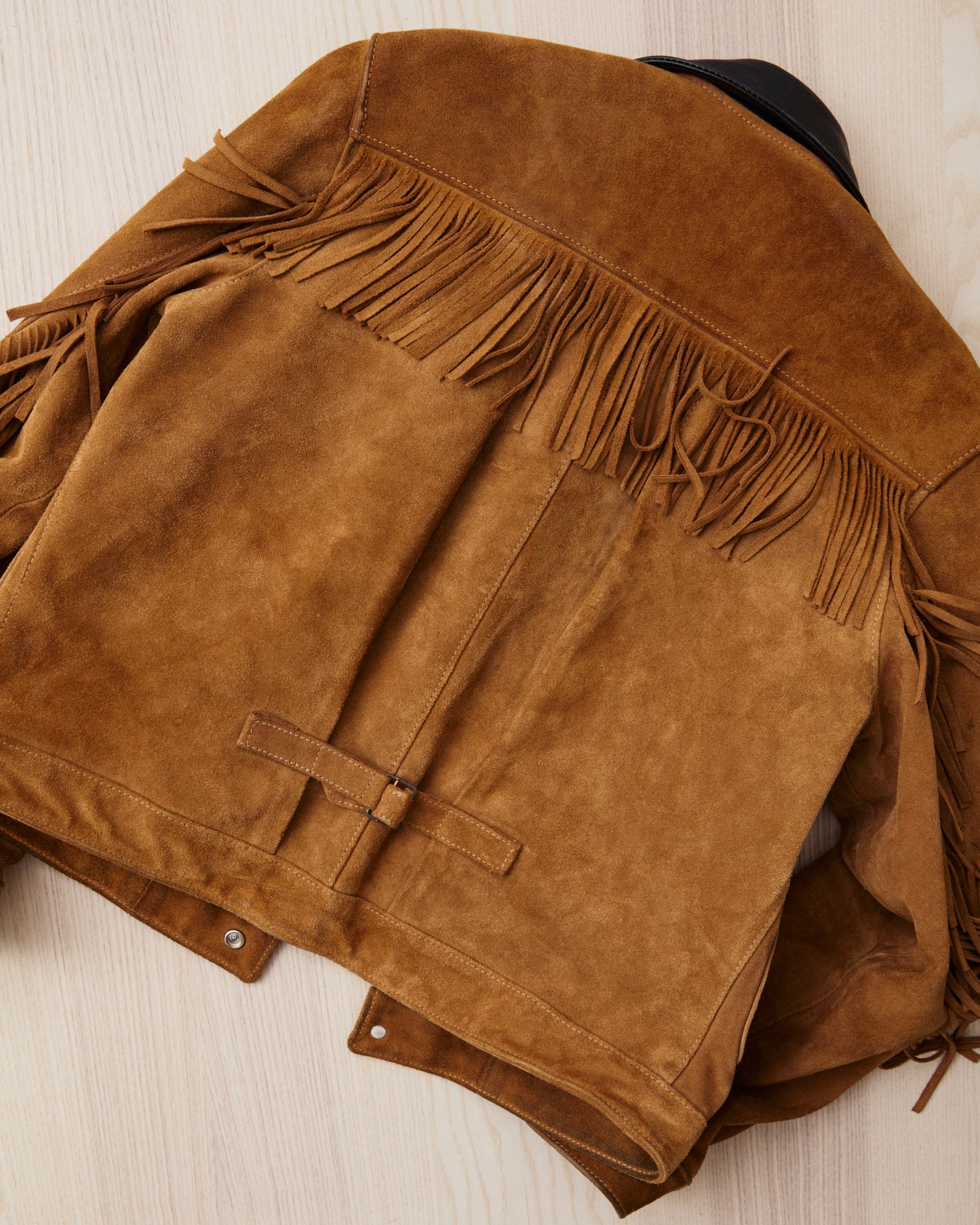 Second Hand Indigofera X Standard Strange Rolling Thunder Rough Out Leather Jacket
