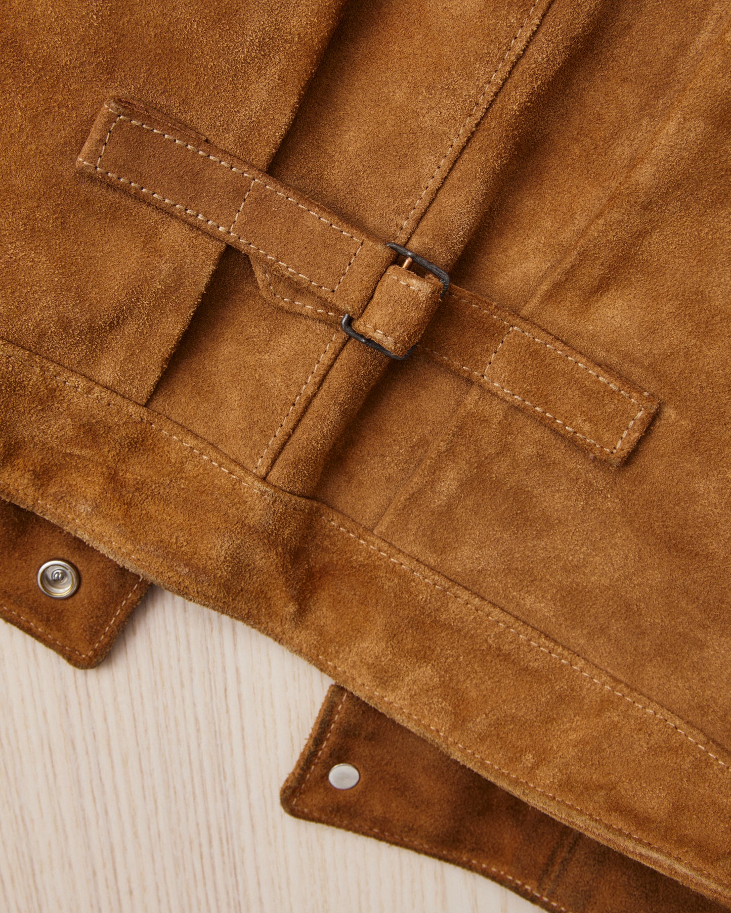 Second Hand Indigofera X Standard Strange Rolling Thunder Rough Out Leather Jacket