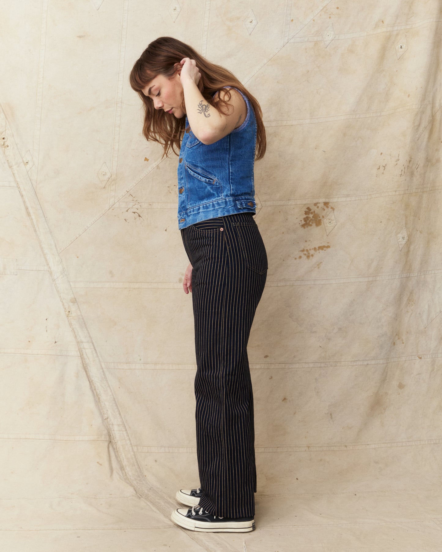 Indigofera Roslyn Women's Jeans Single Stripe