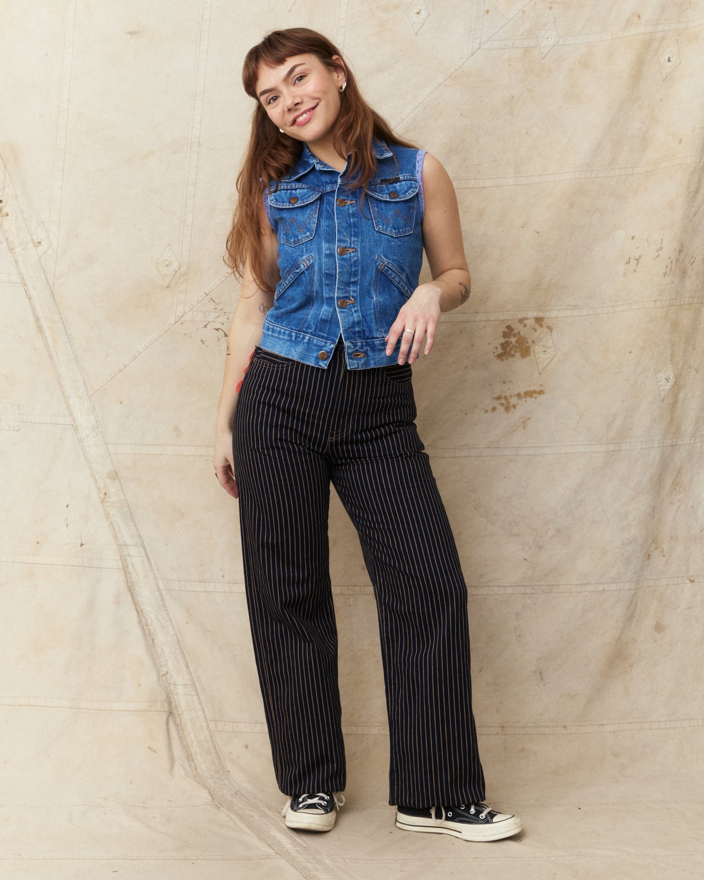 Indigofera Roslyn Women's Jeans Single Stripe
