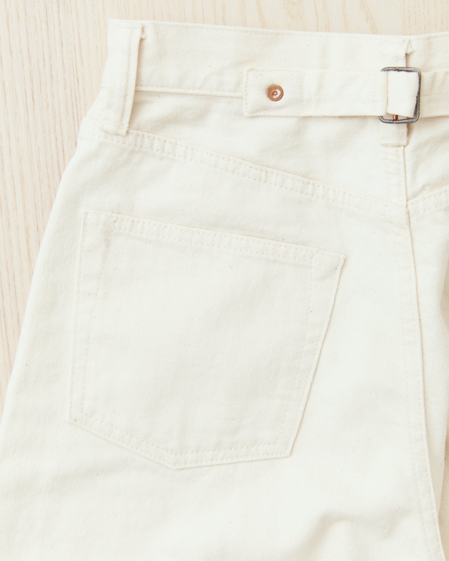 Bryceland's The Emmeline Label Janet Jeans Ecru One Wash