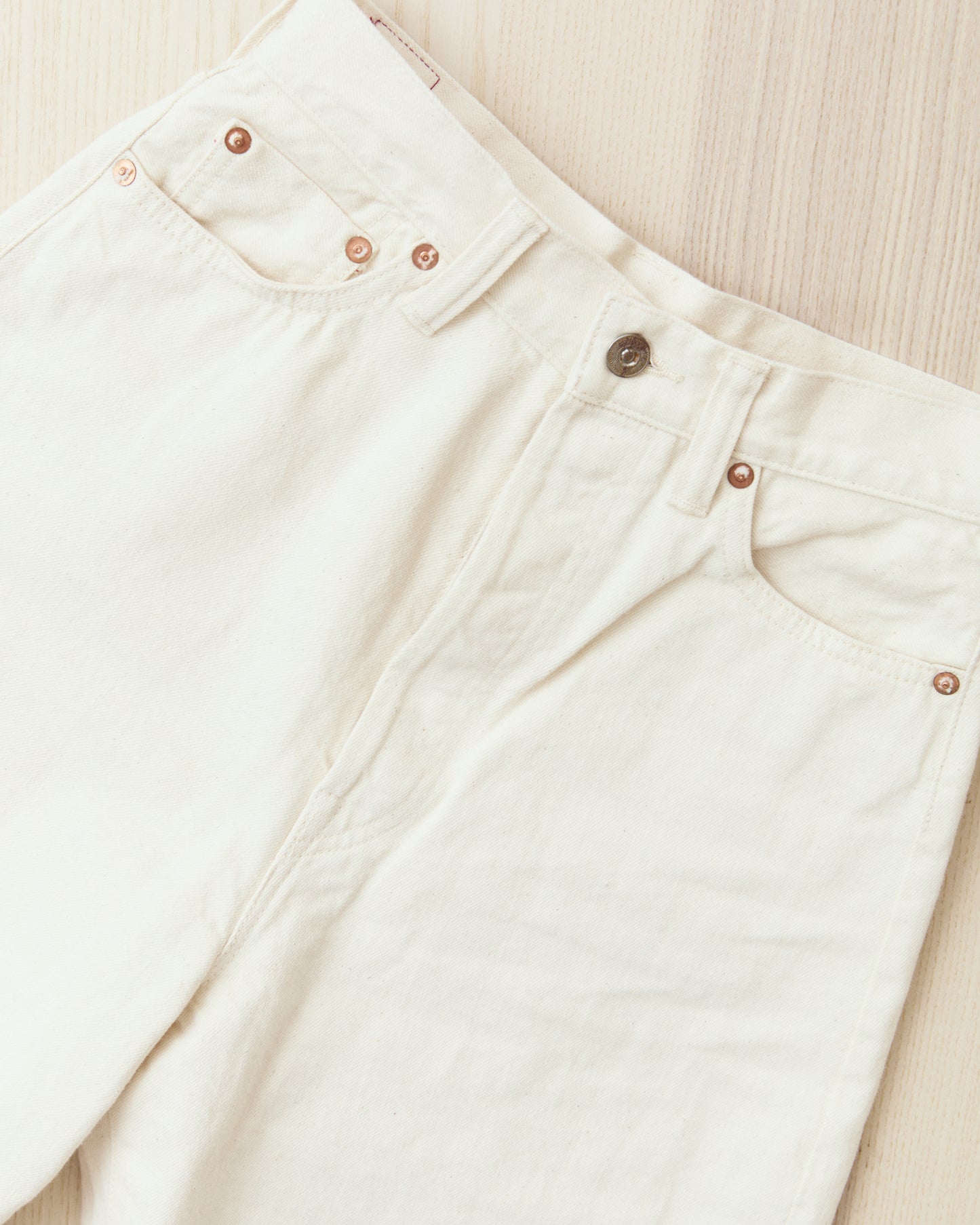 Bryceland's The Emmeline Label Janet Jeans Ecru One Wash