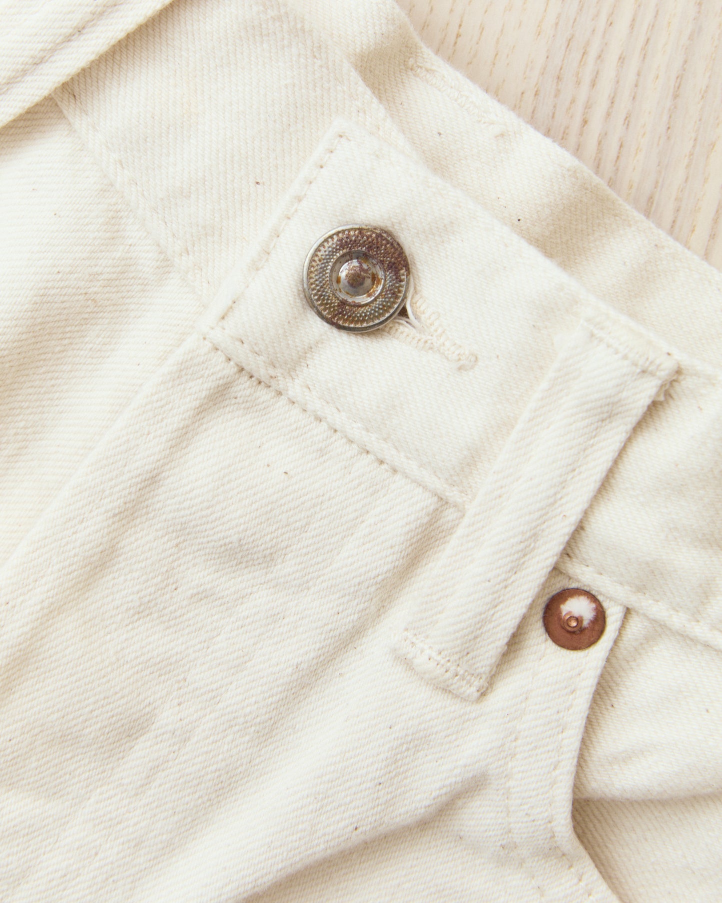 Bryceland's The Emmeline Label Janet Jeans Ecru One Wash