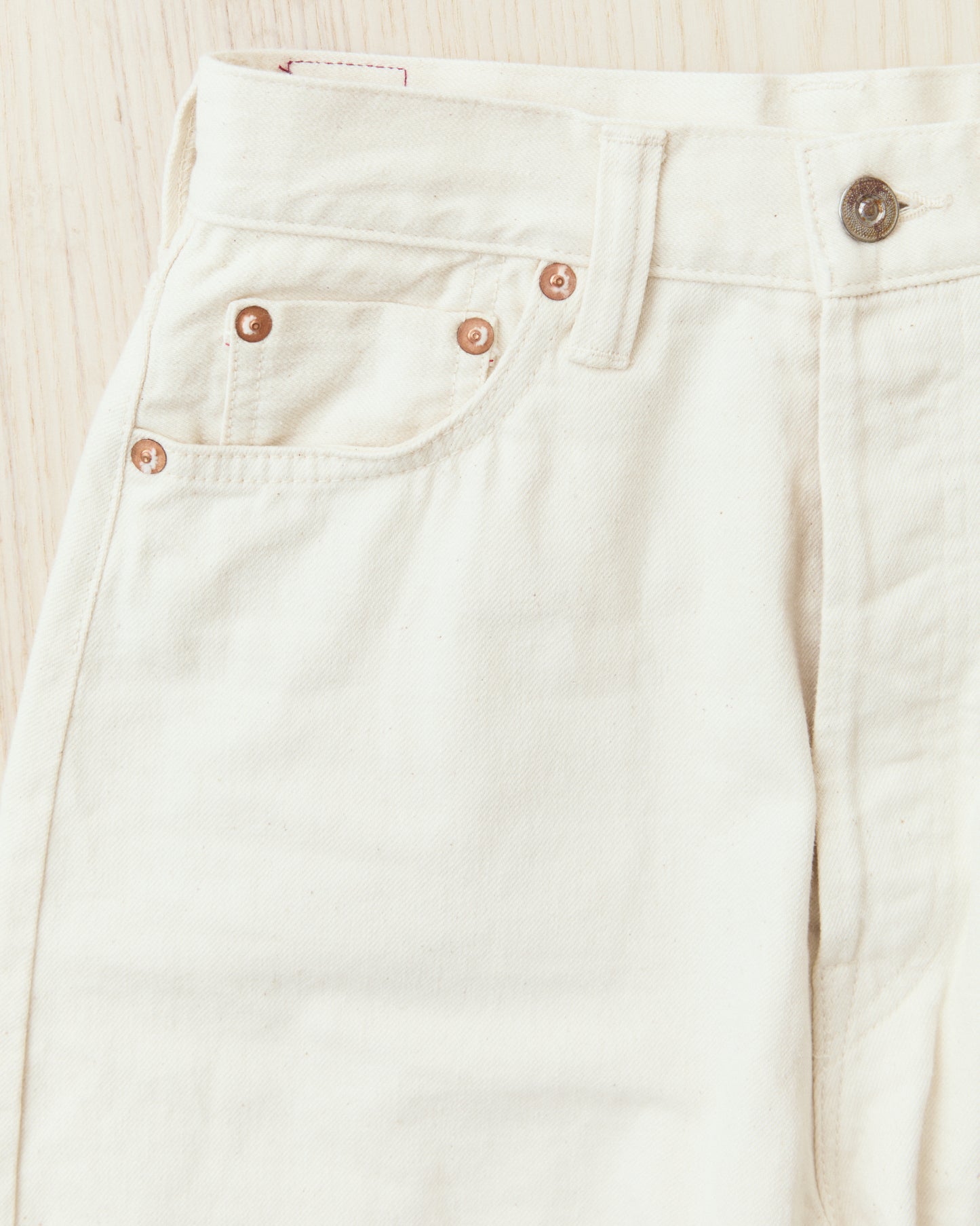 Bryceland's The Emmeline Label Janet Jeans Ecru One Wash