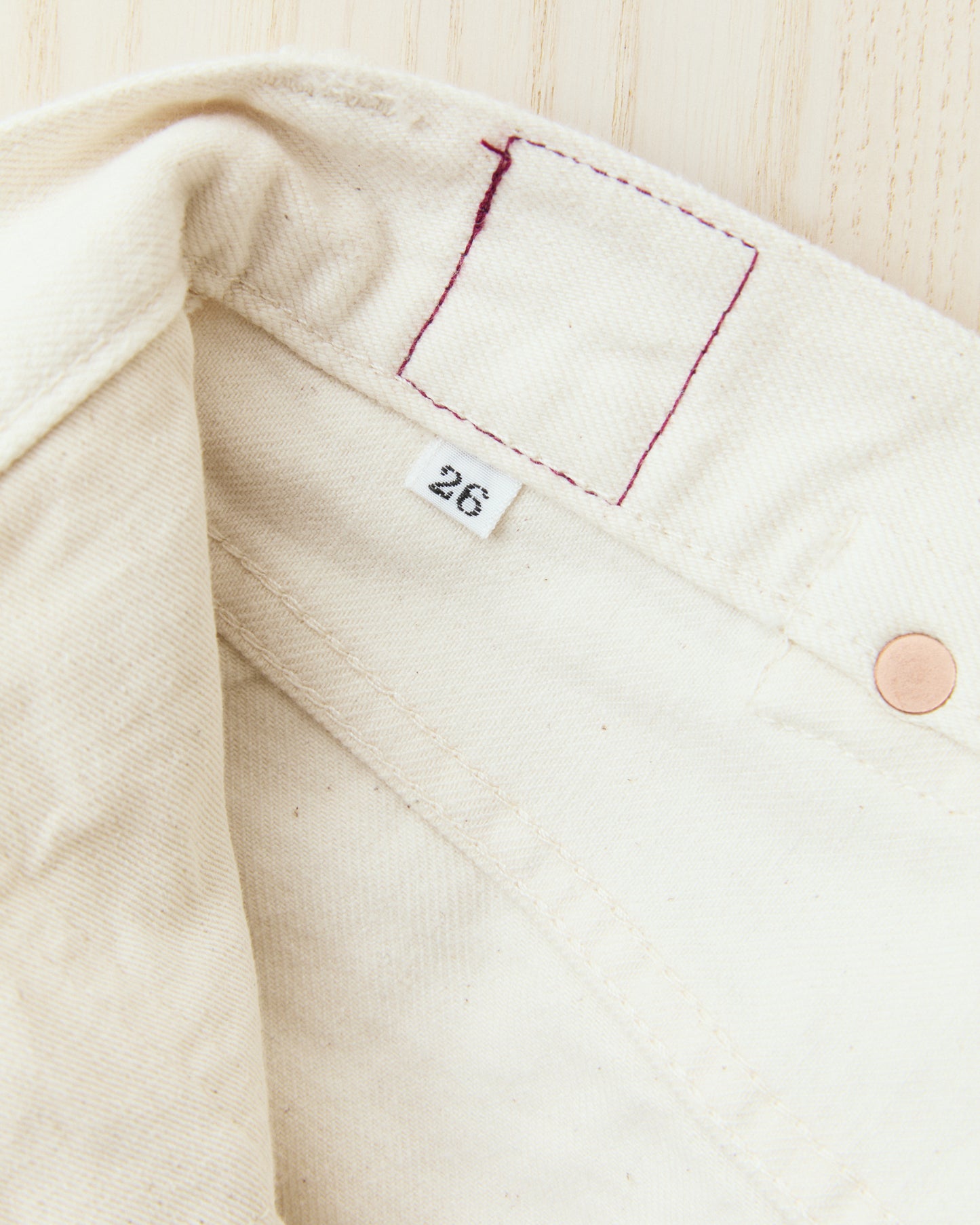 Bryceland's The Emmeline Label Janet Jeans Ecru One Wash