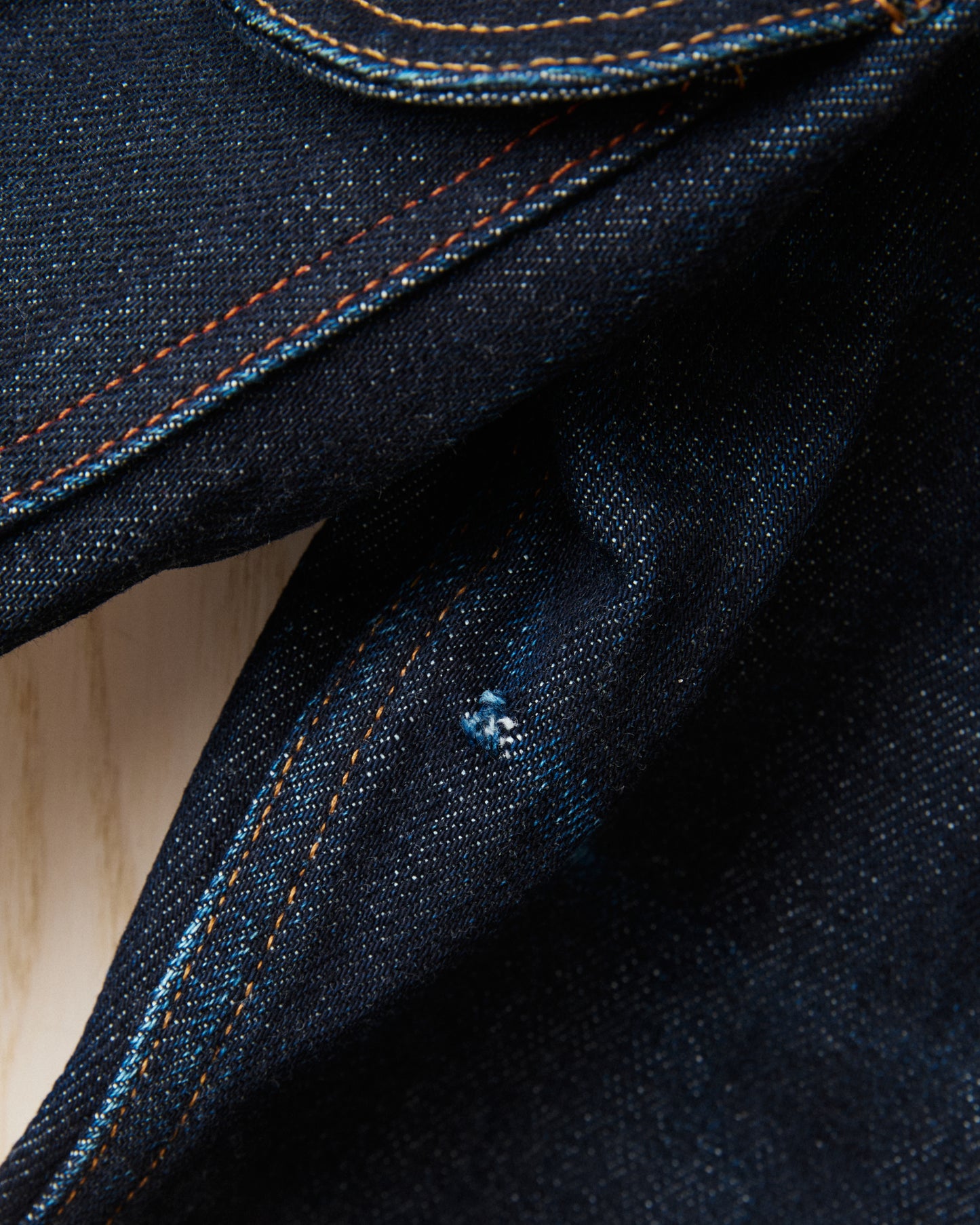 Second Hand Indigofera Fargo Fabric No 9 Denim Jacket Size M