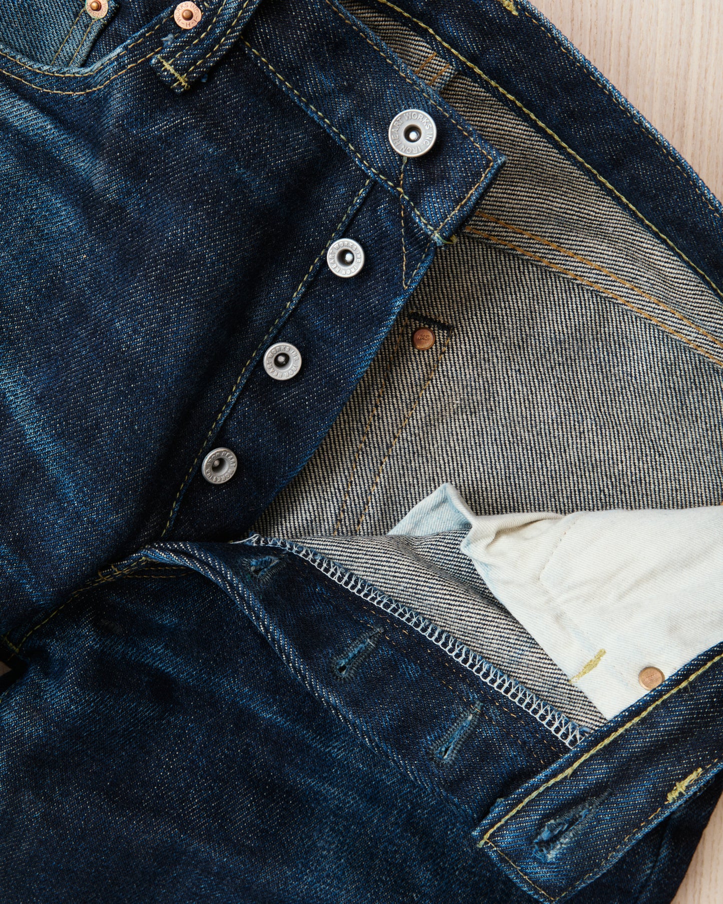 Second Hand Iron Heart 643S 21oz Indigo Jeans W33