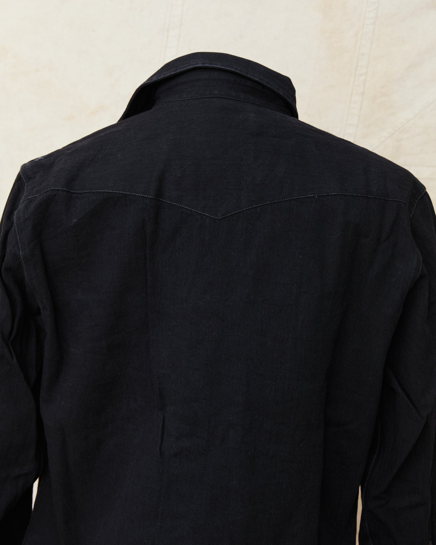 Second Hand Indigofera Ryman Shirt Black Denim Size L
