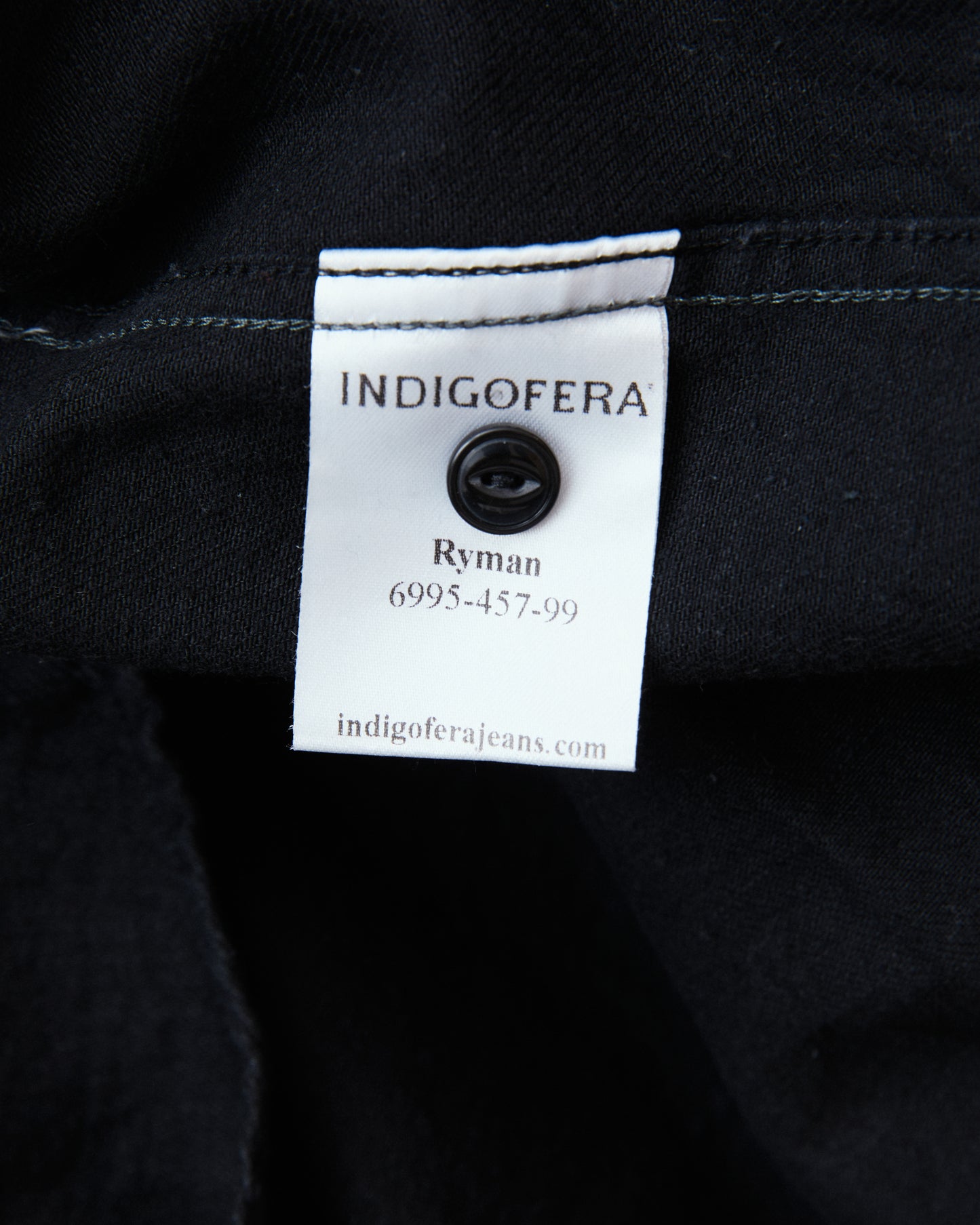 Second Hand Indigofera Ryman Shirt Black Denim Size L