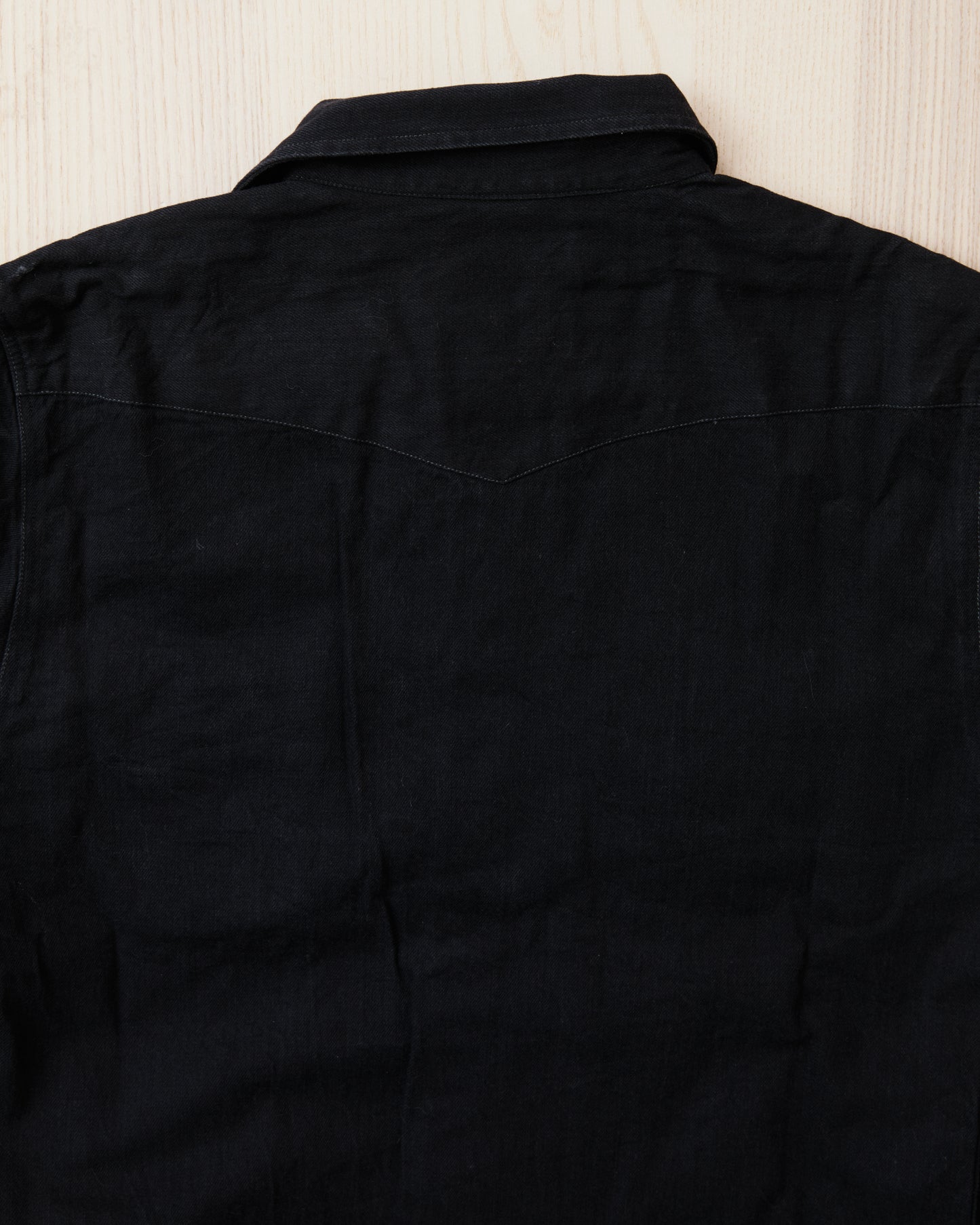 Second Hand Indigofera Ryman Shirt Black Denim Size L
