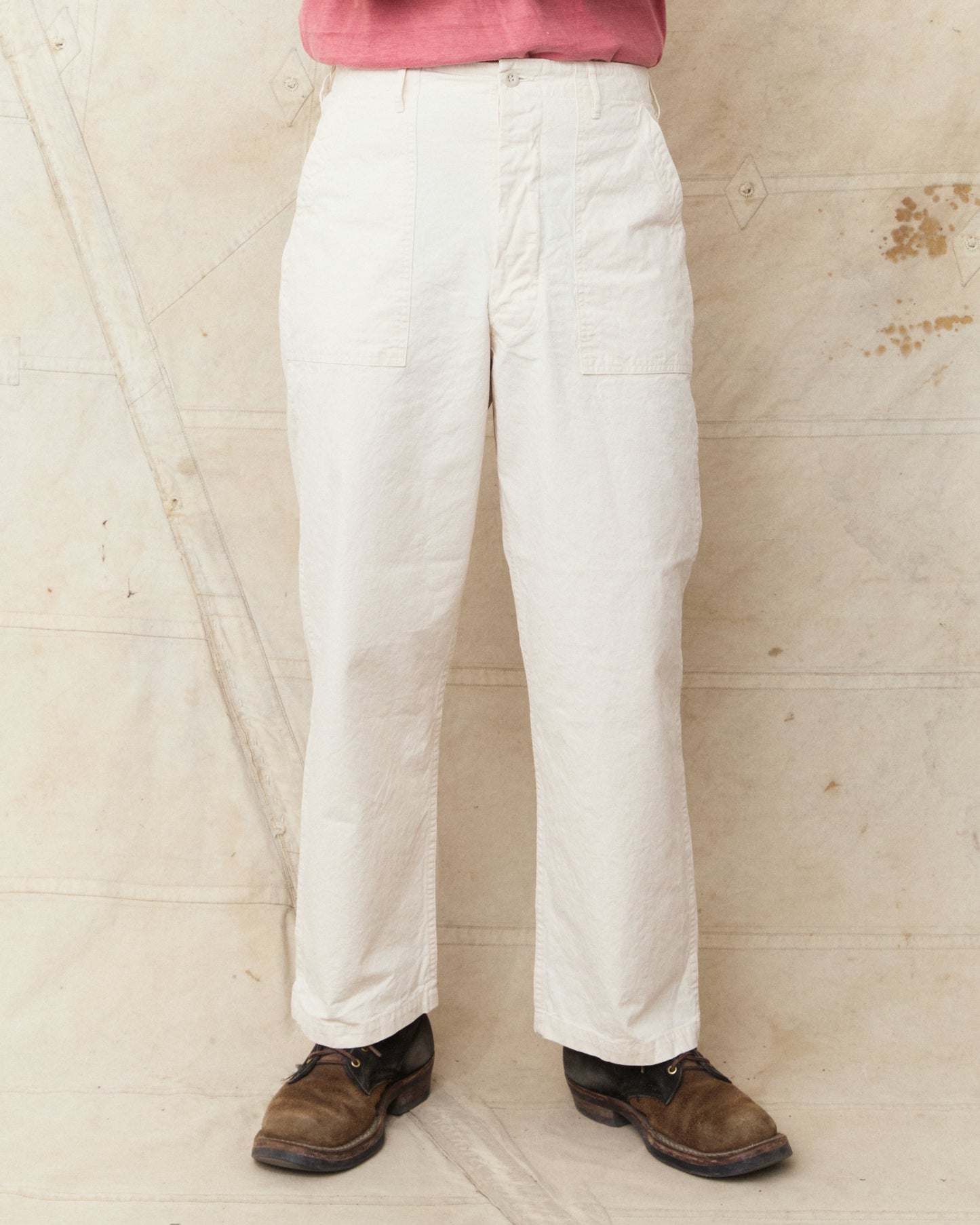 OrSlow 01-5103-M66K Lightweight Canvas Summer Fatigue Pants Ecru