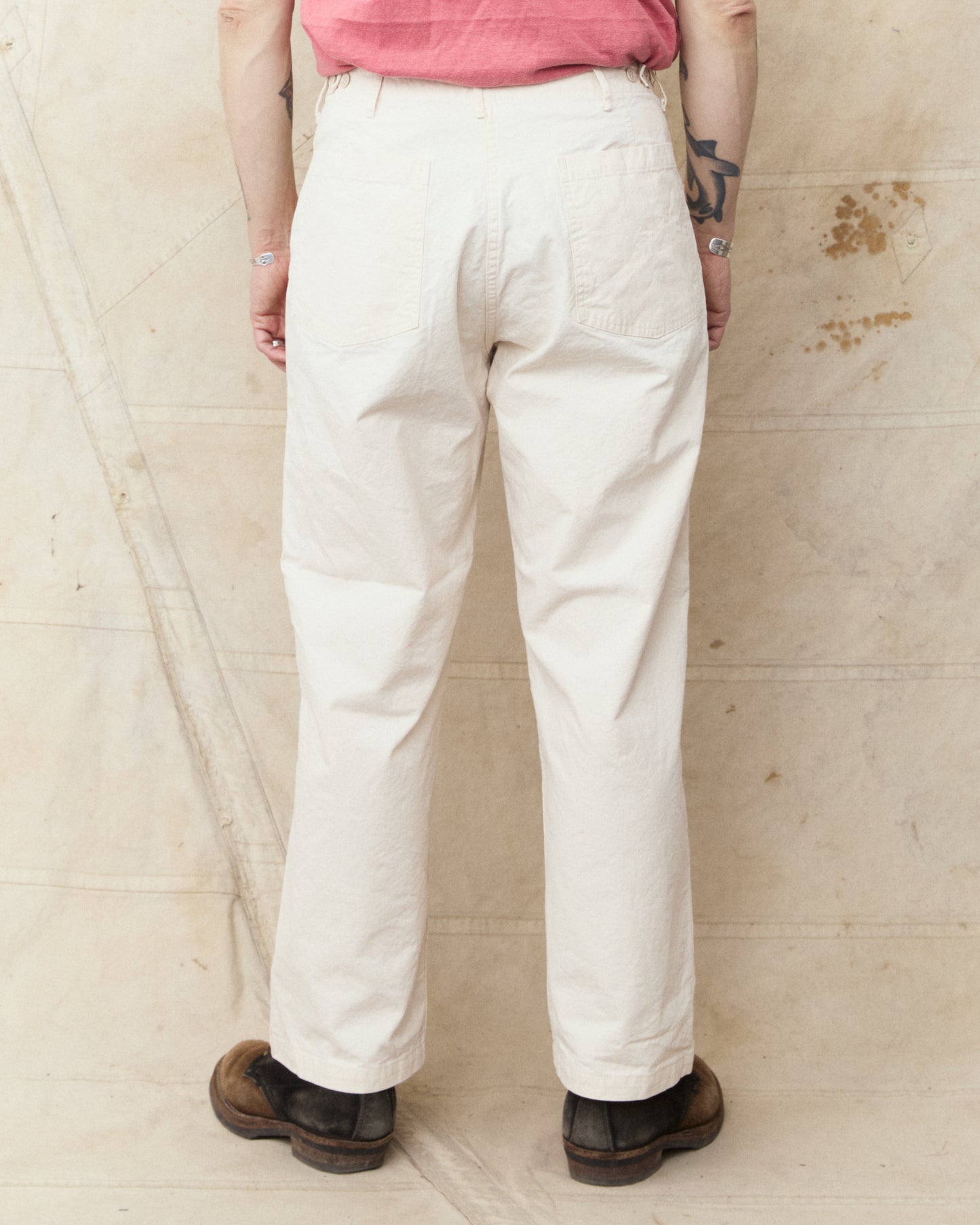 OrSlow 01-5103-M66K Lightweight Canvas Summer Fatigue Pants Ecru