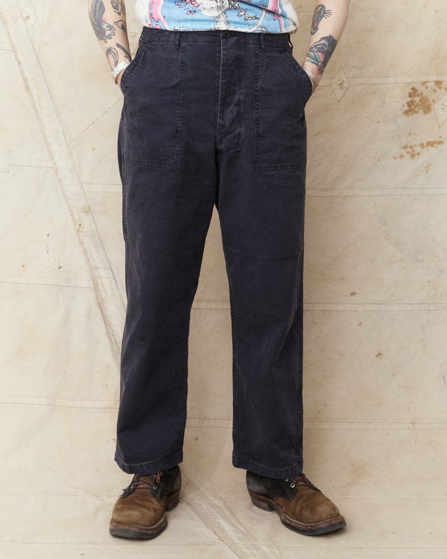 OrSlow 01-5103-M61K Lightweight Canvas Summer Fatigue Pants Black