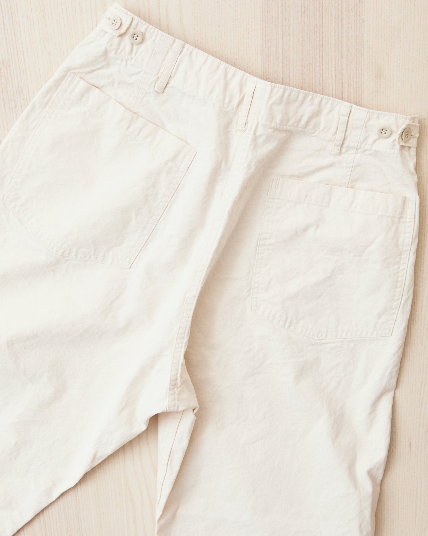 OrSlow 01-5103-M66K Lightweight Canvas Summer Fatigue Pants Ecru