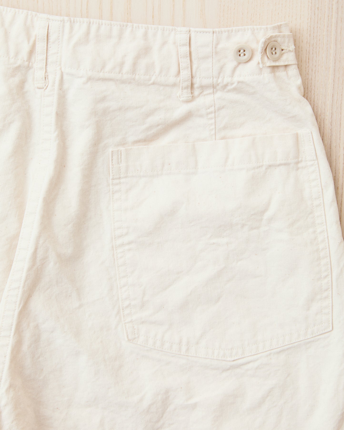 OrSlow 01-5103-M66K Lightweight Canvas Summer Fatigue Pants Ecru