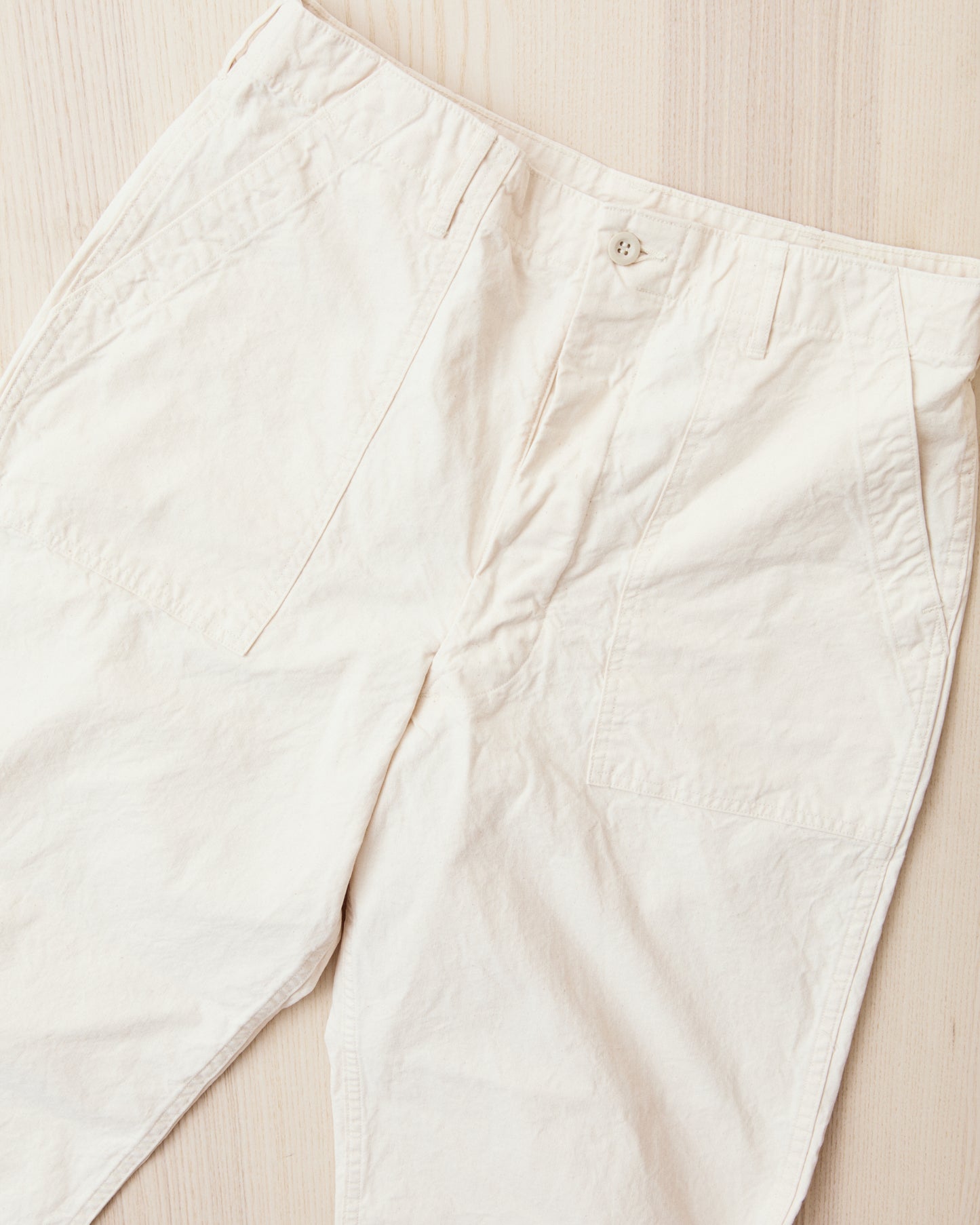 OrSlow 01-5103-M66K Lightweight Canvas Summer Fatigue Pants Ecru