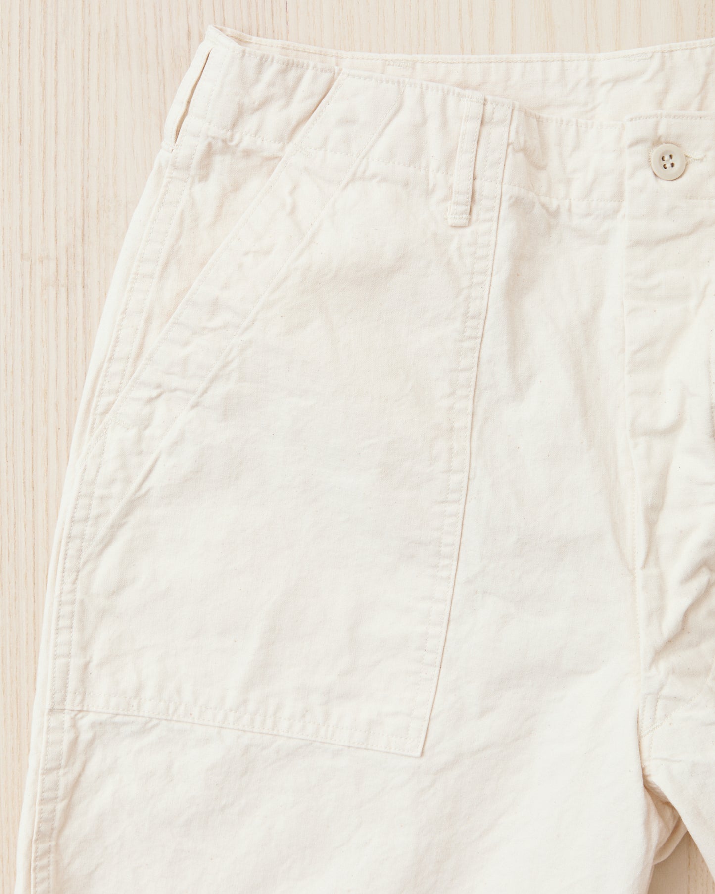 OrSlow 01-5103-M66K Lightweight Canvas Summer Fatigue Pants Ecru