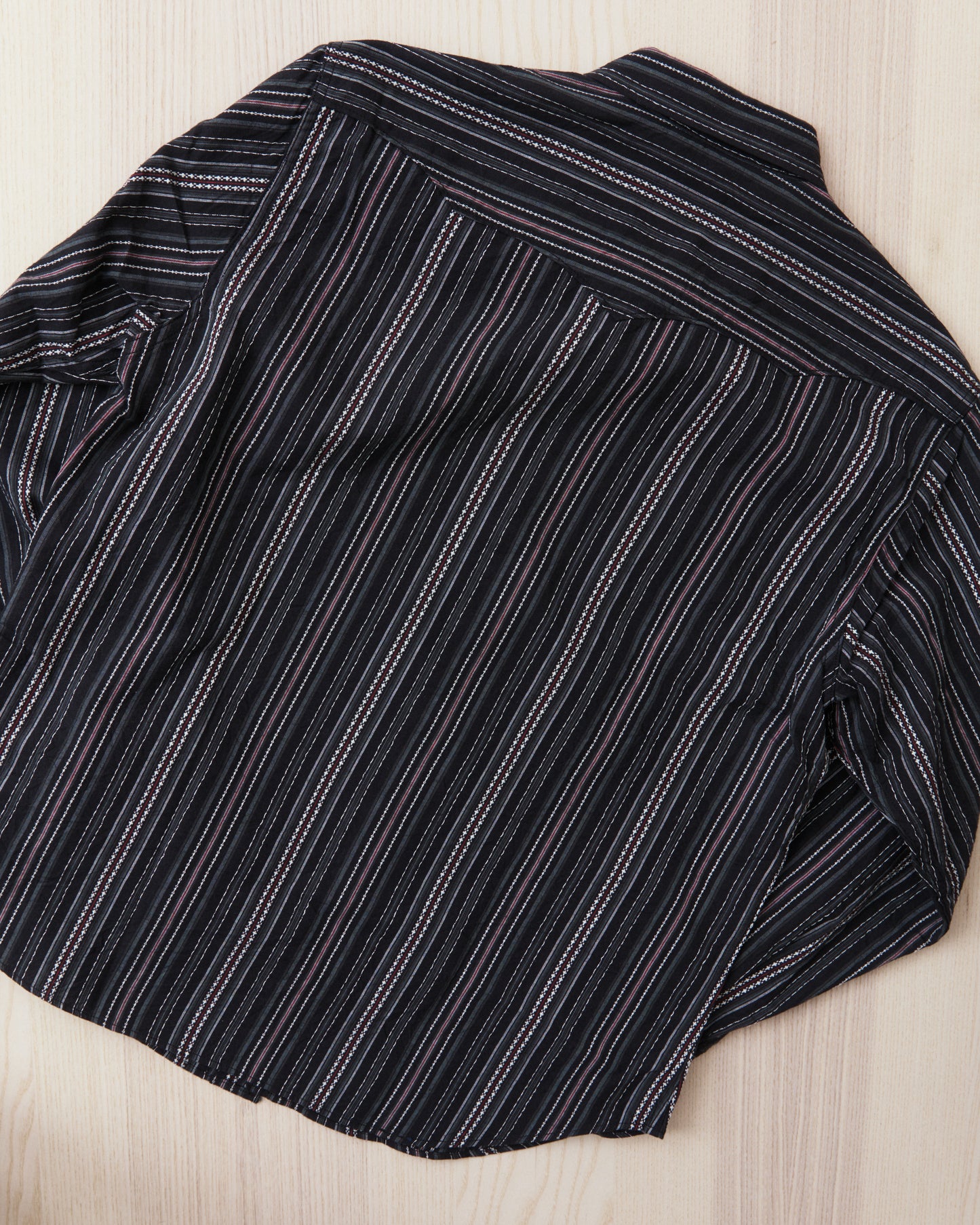 Sugar Cane & Co. Indigo Dobby Western Shirt Black SC29685