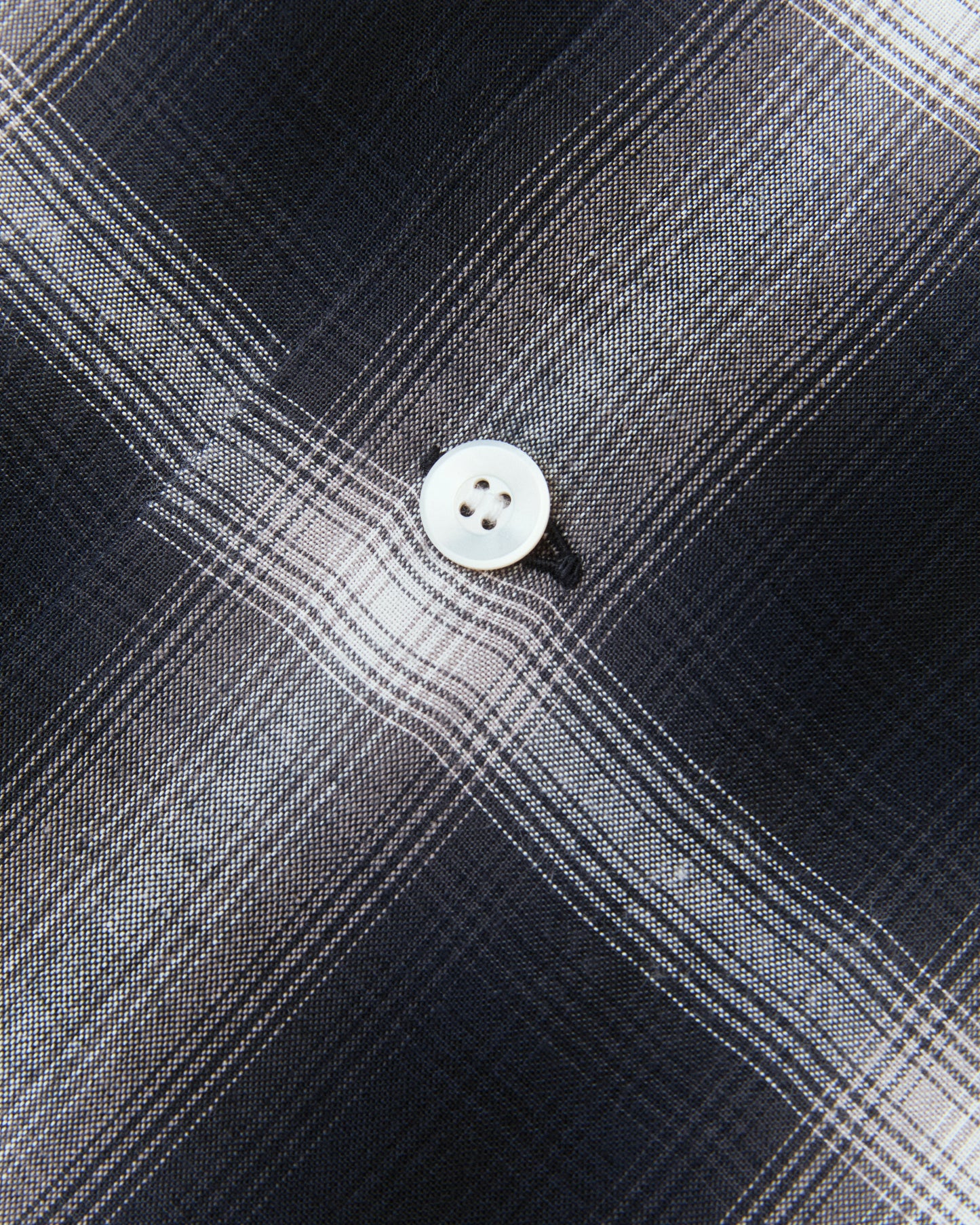 Sugar Cane & Co. Rayon Ombre Check Open Shirt Black SC29120
