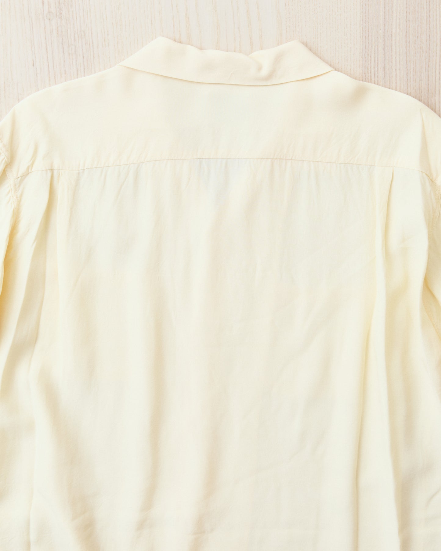 Style Eyes SE29660 Long Sleeved Rayon Bowling Shirt Off White