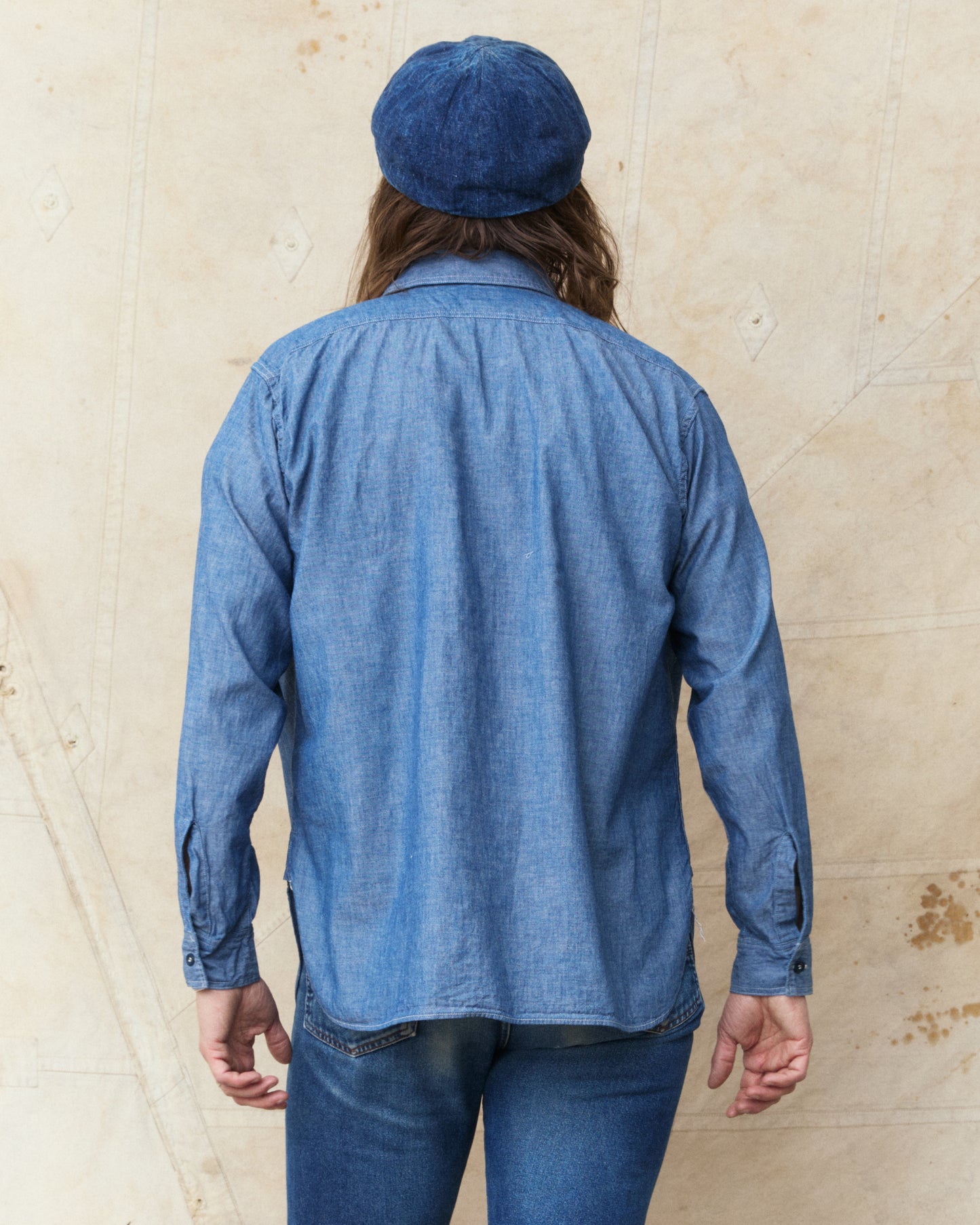 OrSlow 01-8270-84K Relaxed Fit Chambray Work Shirt