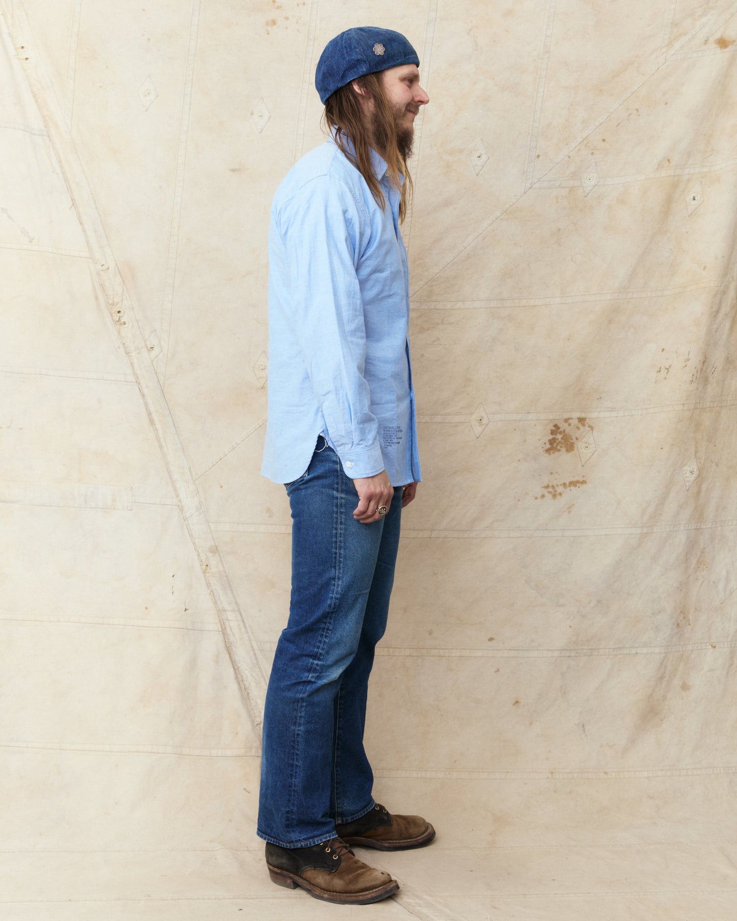 Buzz Rickson's BR28824 Cotton Oxford Cloth 4oz. Blue Shirt