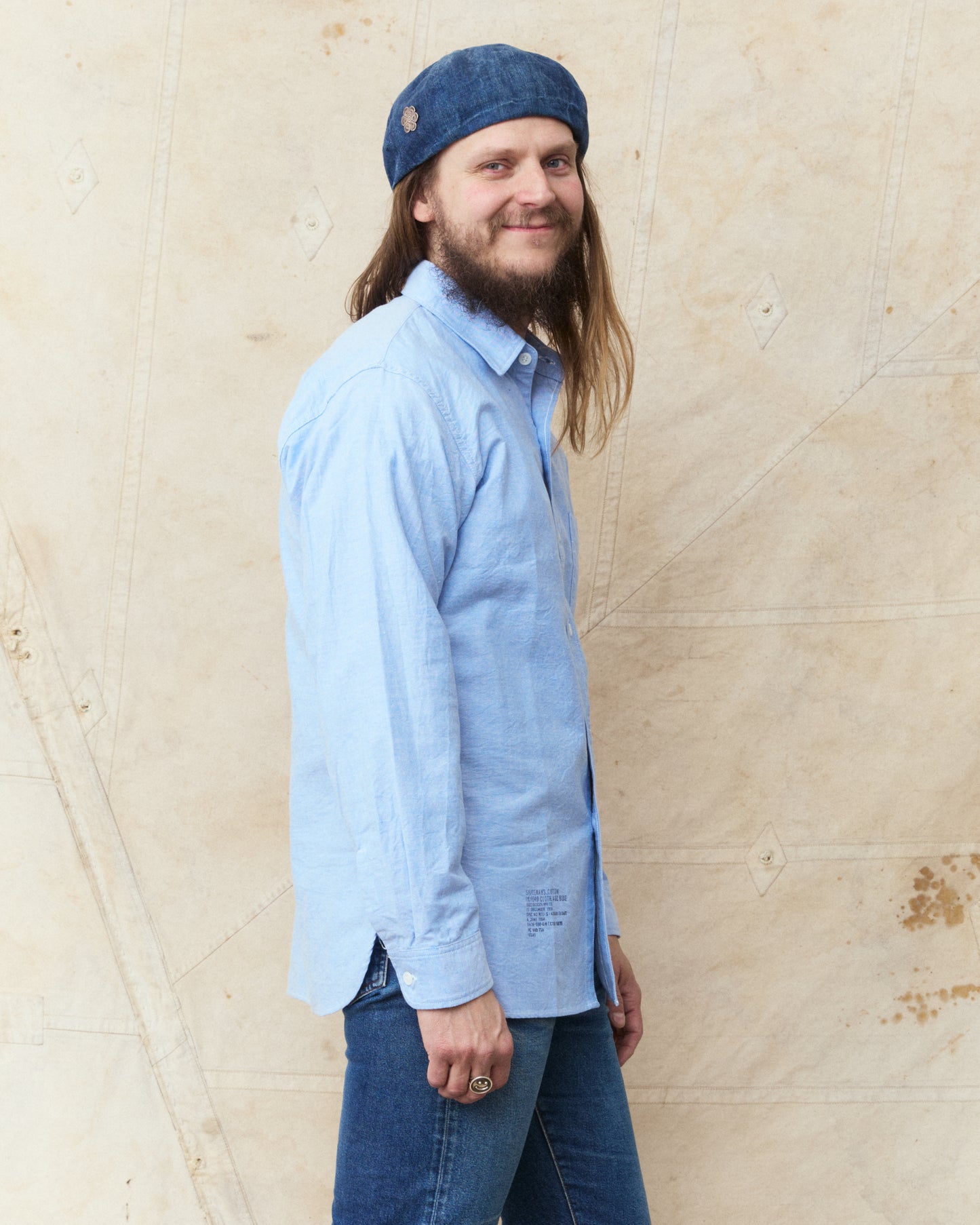 Buzz Rickson's BR28824 Cotton Oxford Cloth 4oz. Blue Shirt