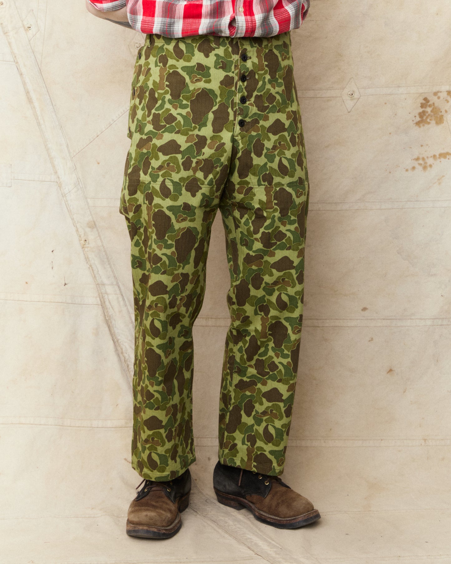 Buzz Rickson's BR42634 USMC M-44 HBT Camo Pants