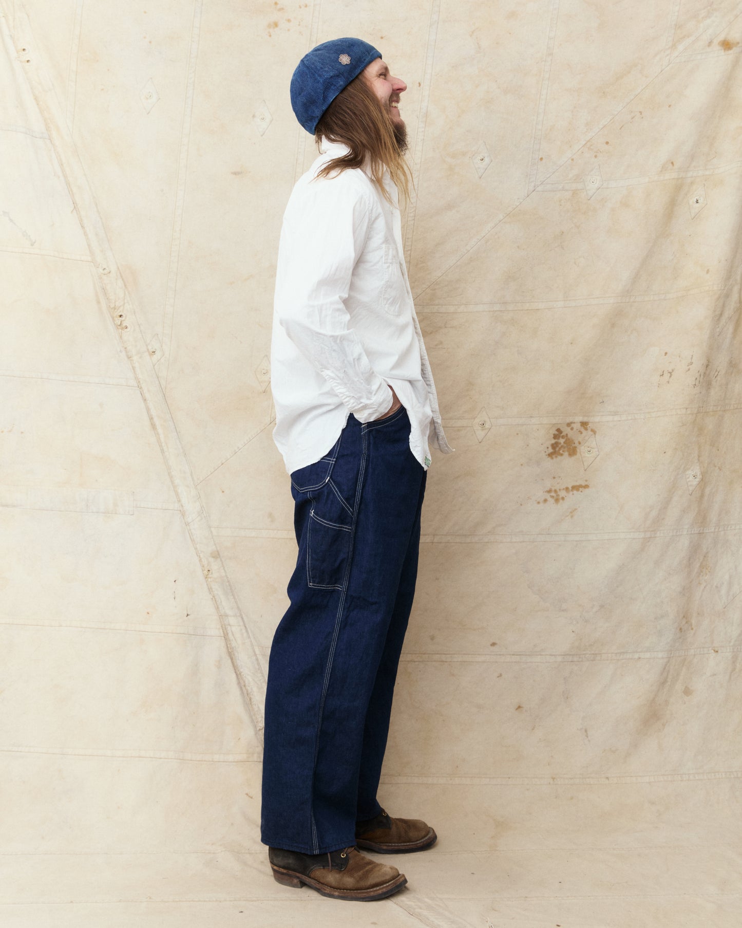 OrSlow 01-8270-69K Relaxed Fit White Chambray Work Shirt