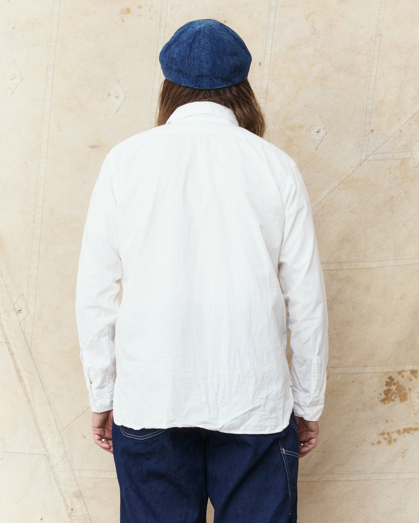 OrSlow 01-8270-69K Relaxed Fit White Chambray Work Shirt