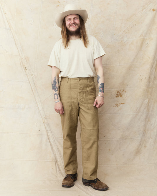 OrSlow 01-5002-72K Fatigue Pants Sand Beige