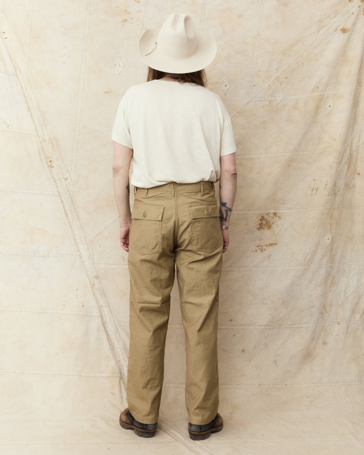 OrSlow 01-5002-72K Fatigue Pants Sand Beige