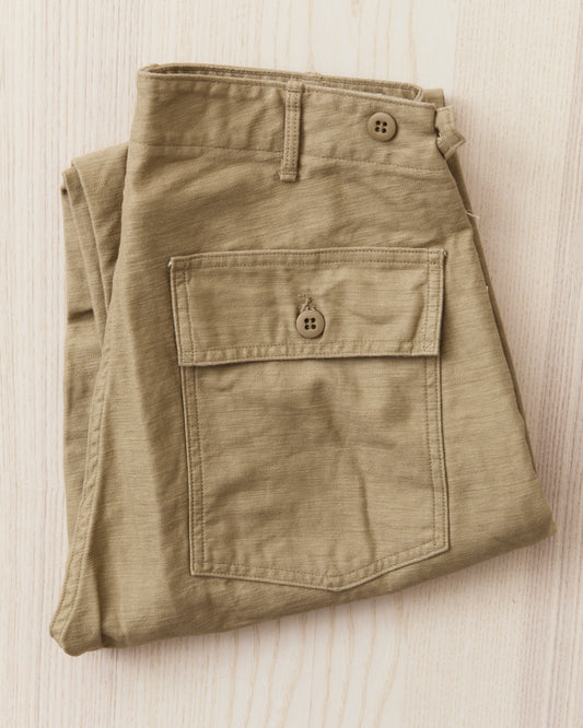 OrSlow 01-5032-72K Slim Fatigue Pants Sand Beige