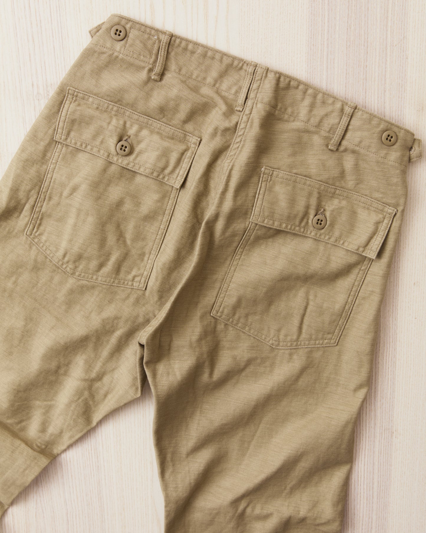 OrSlow 01-5032-72K Slim Fatigue Pants Sand Beige