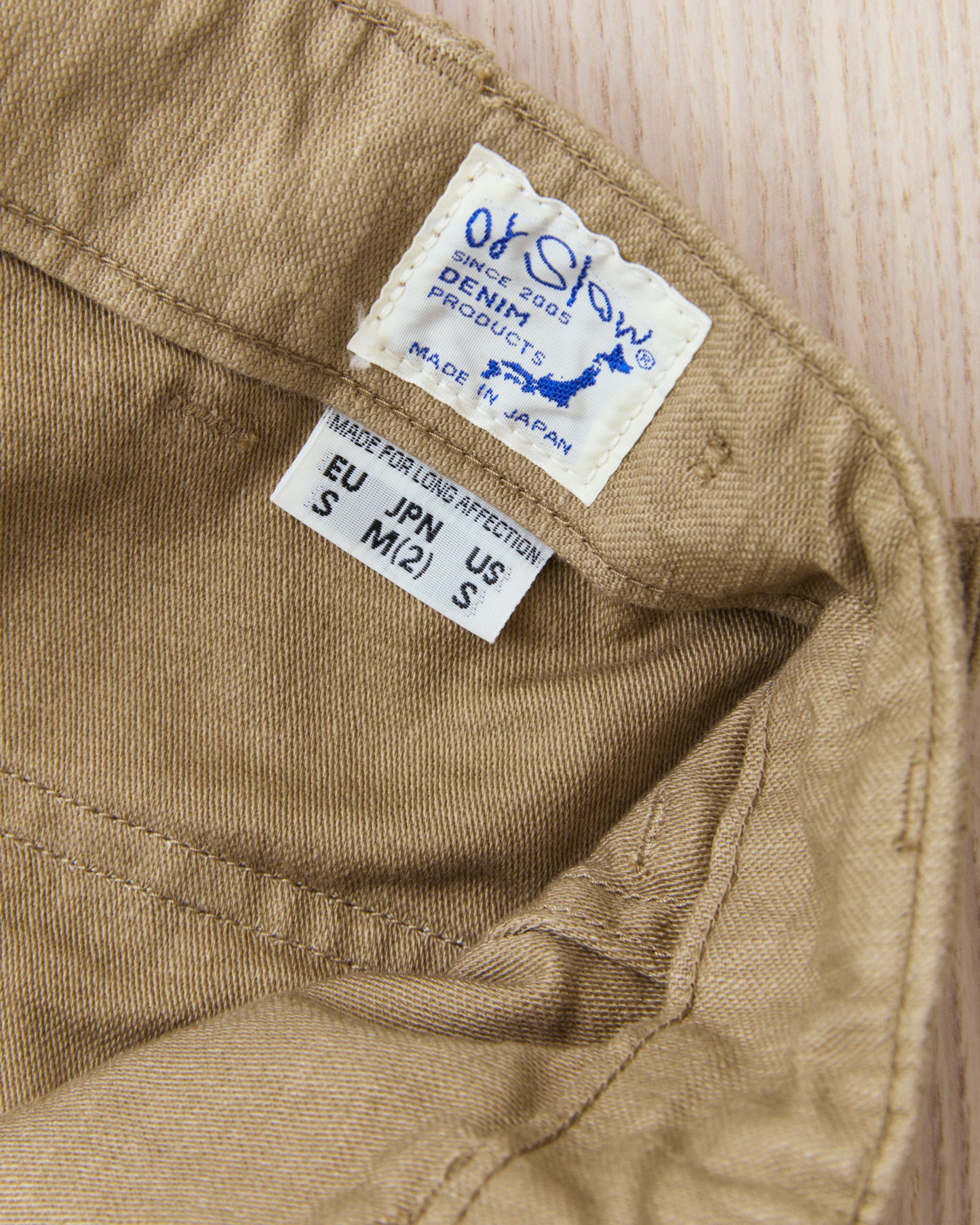 OrSlow 01-5032-72K Slim Fatigue Pants Sand Beige