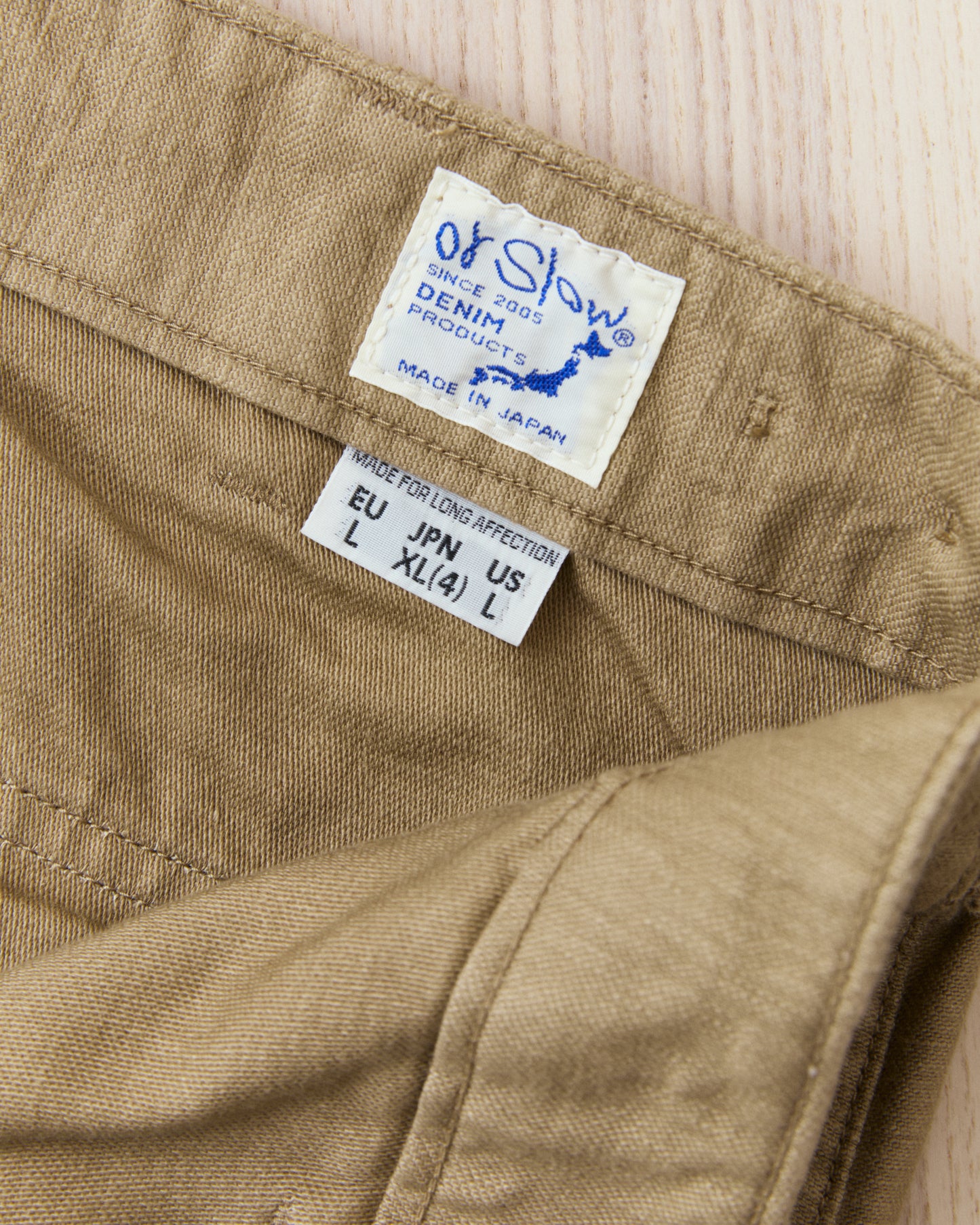 OrSlow 01-5002-72K Fatigue Pants Sand Beige