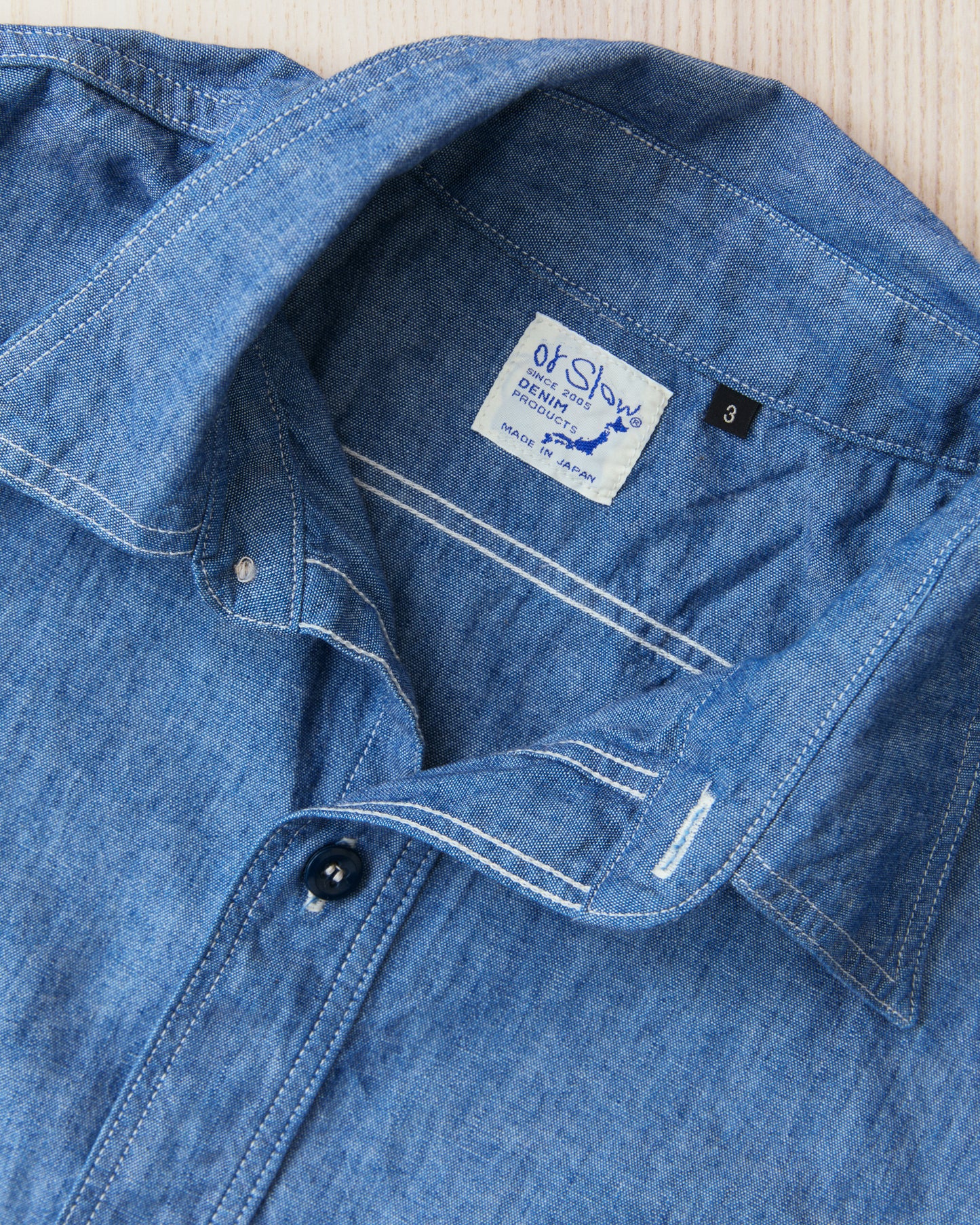 OrSlow 01-8270-84K Relaxed Fit Chambray Work Shirt