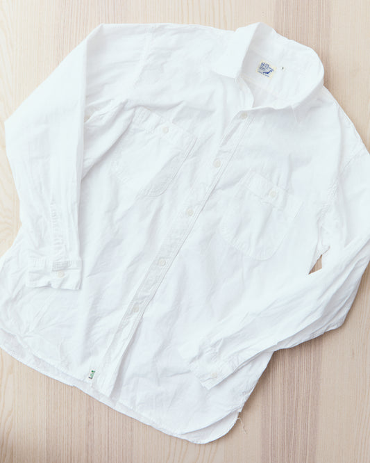 OrSlow 01-8270-69K Relaxed Fit White Chambray Work Shirt